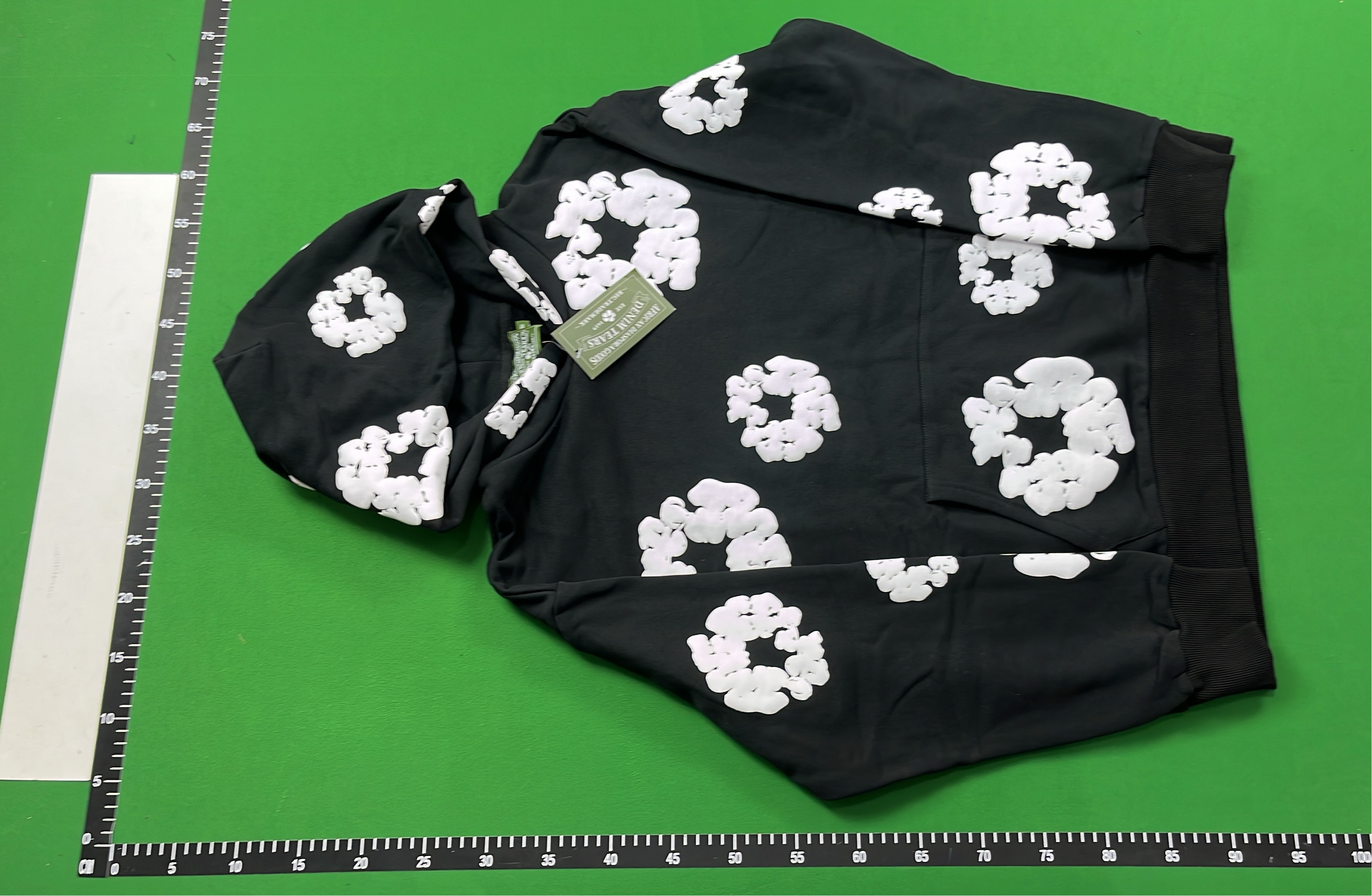 Red T-Shirt with White Floral Pattern