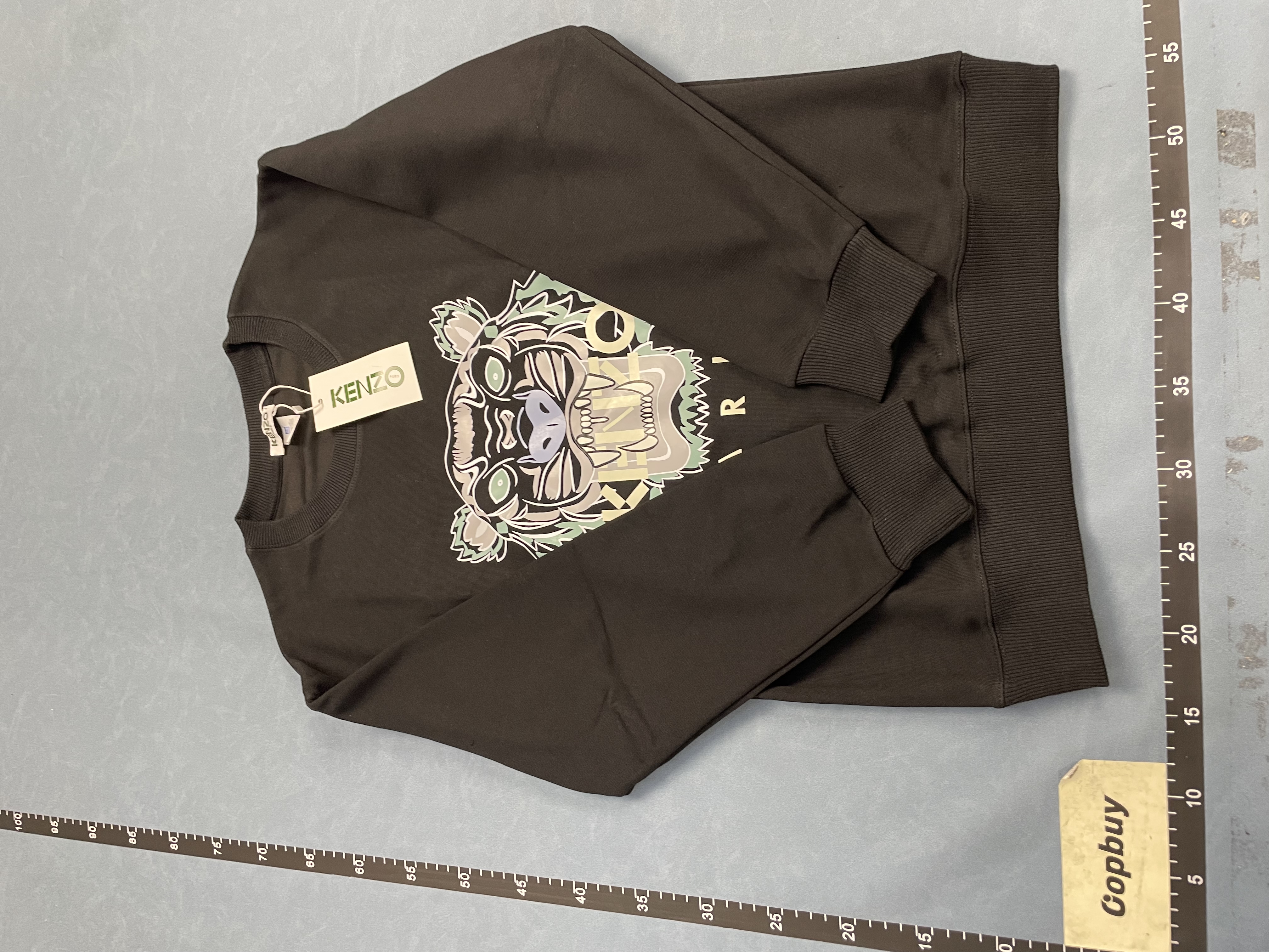 KENZO Tiger Head Logo Sweatshirt - White, Black, Grey