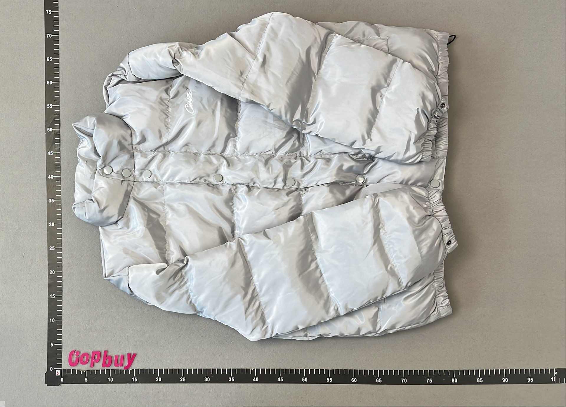 Black Puffer Jacket with Gold Logo - Cootie