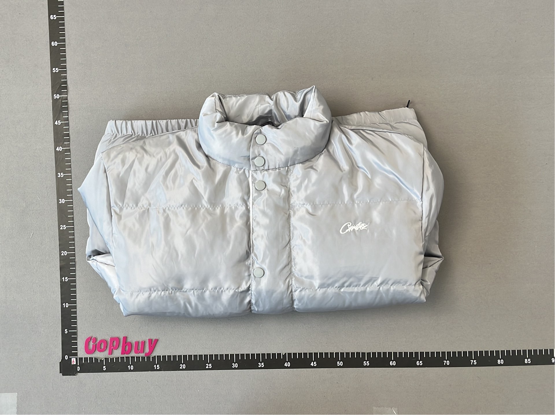 Black Puffer Jacket with Gold Logo - Cootie