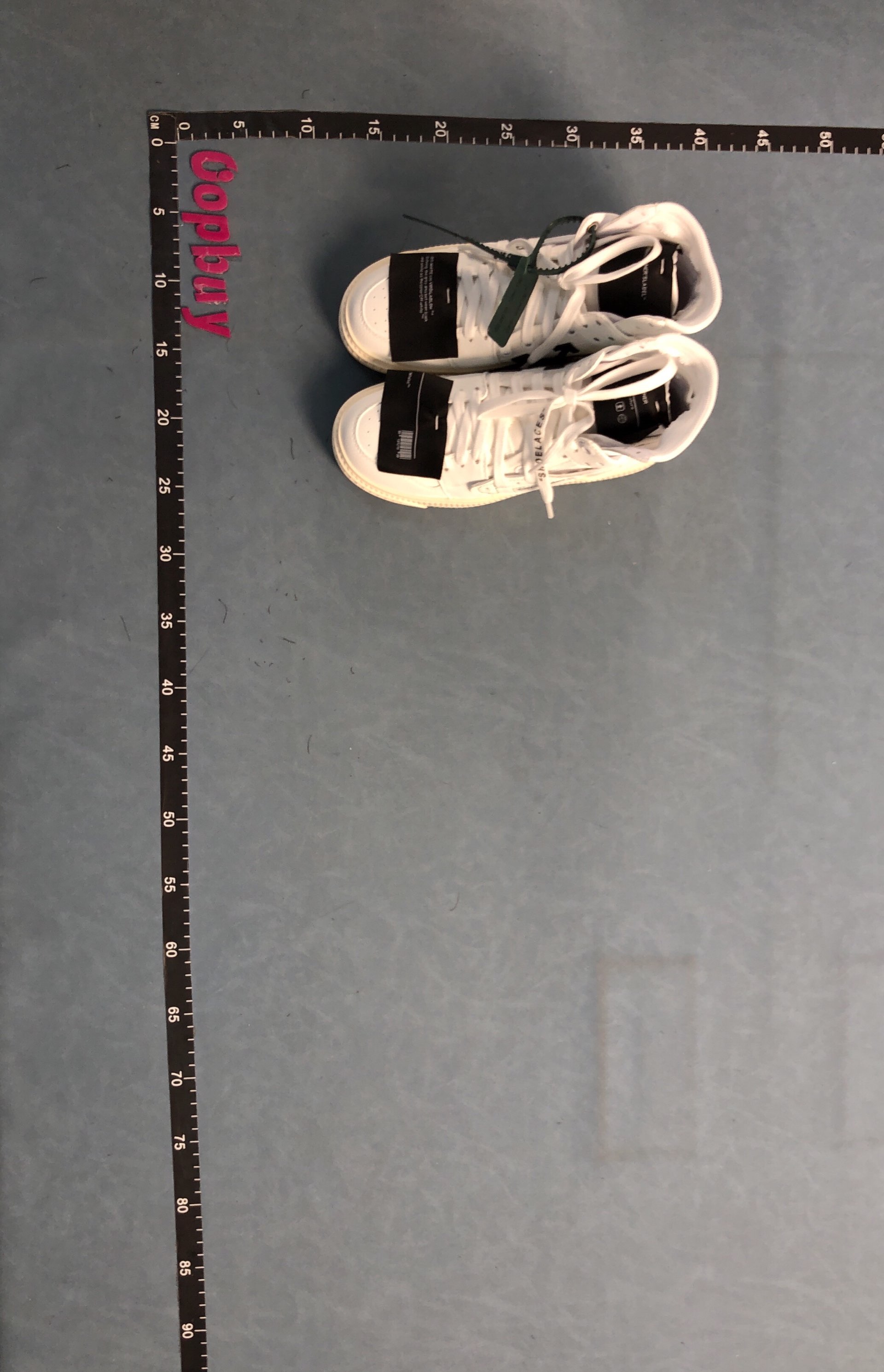 Off-White Blue High Top Sneakers