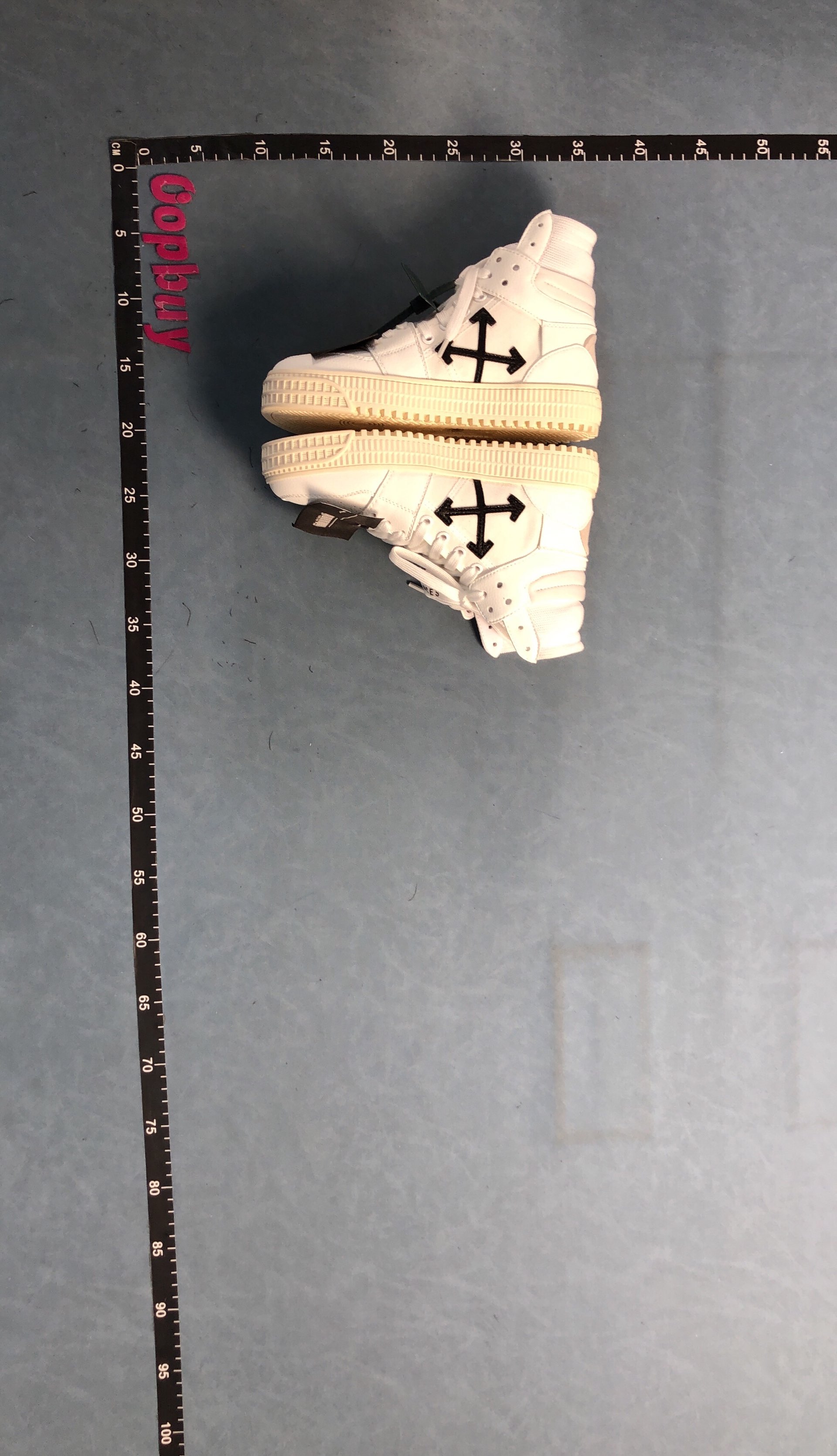 Off-White Blue High Top Sneakers