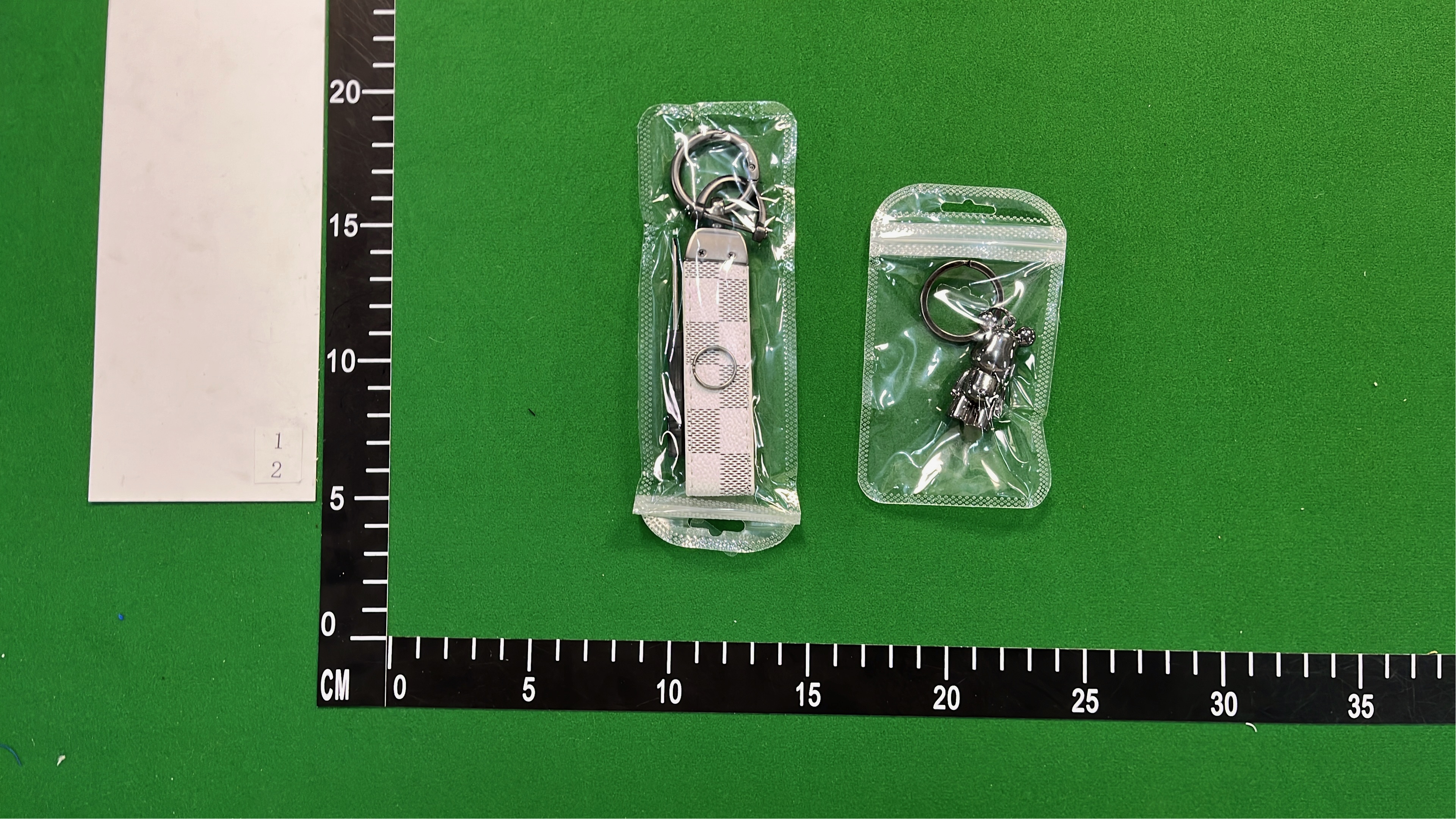 LV Keychain with Bear Charm and Monogram Strap