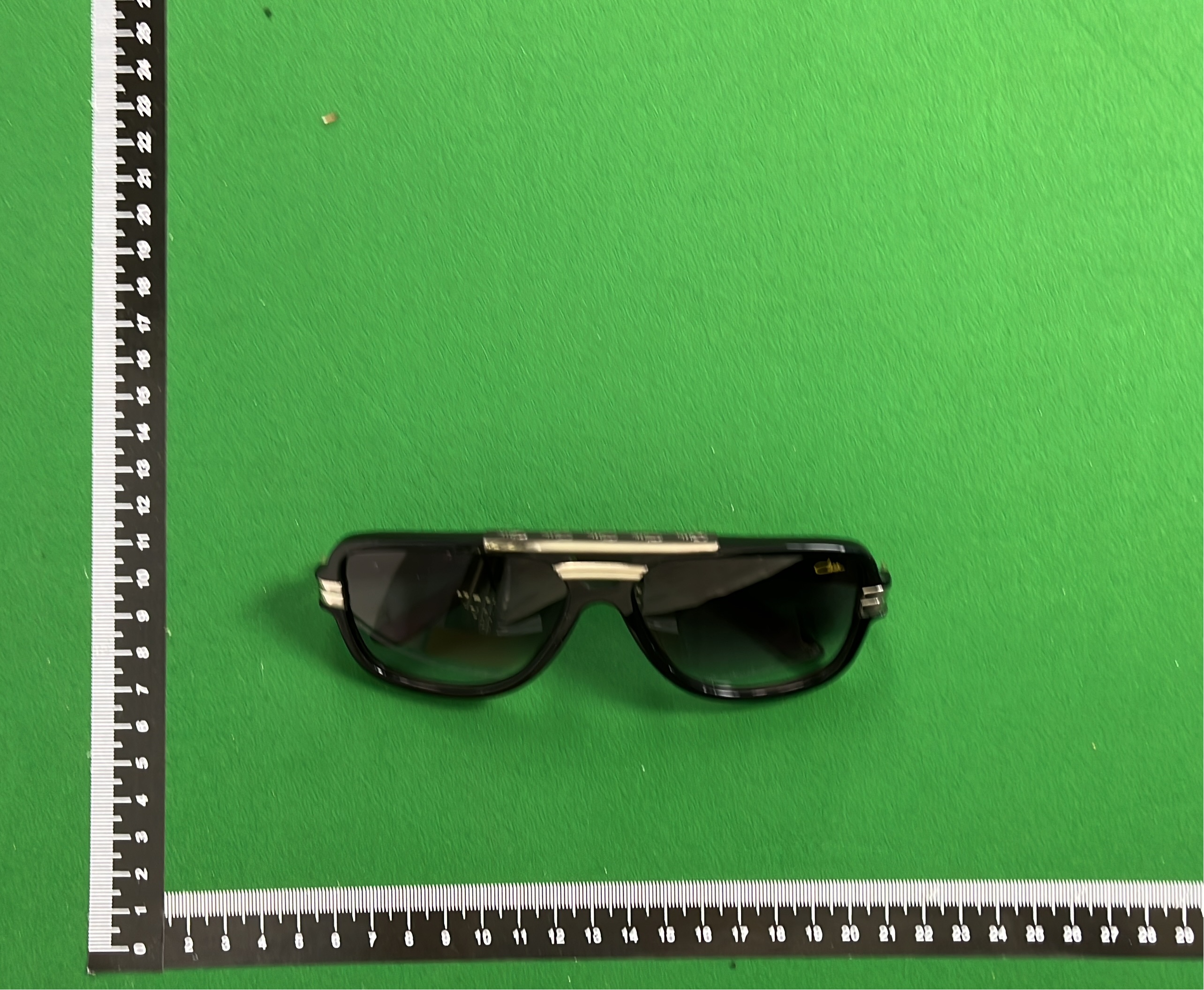 Celine Oversized Square Sunglasses with Gold Accents