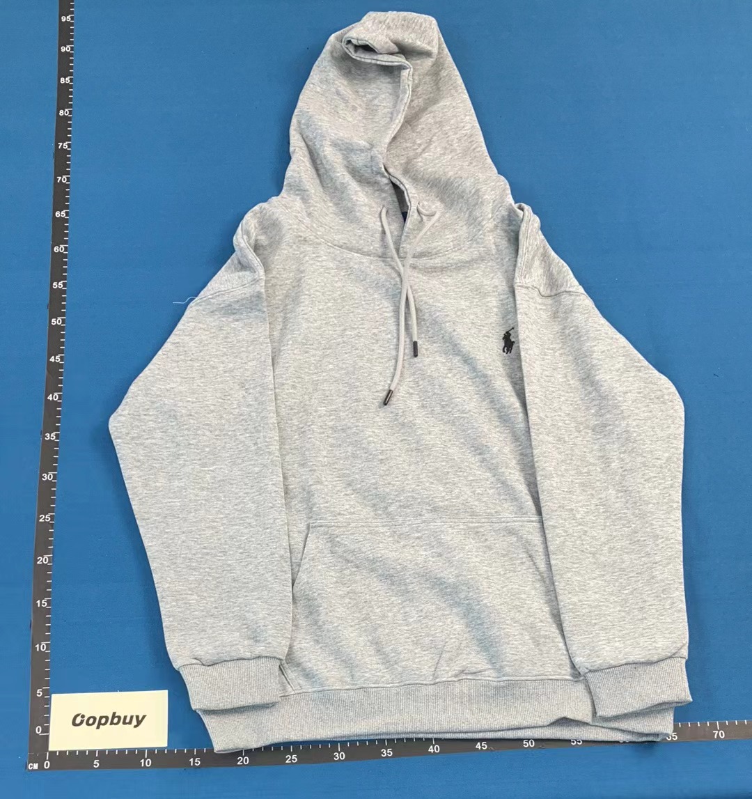 Polo Ralph Lauren Black Zip-Up Hoodie with Red Pony Logo