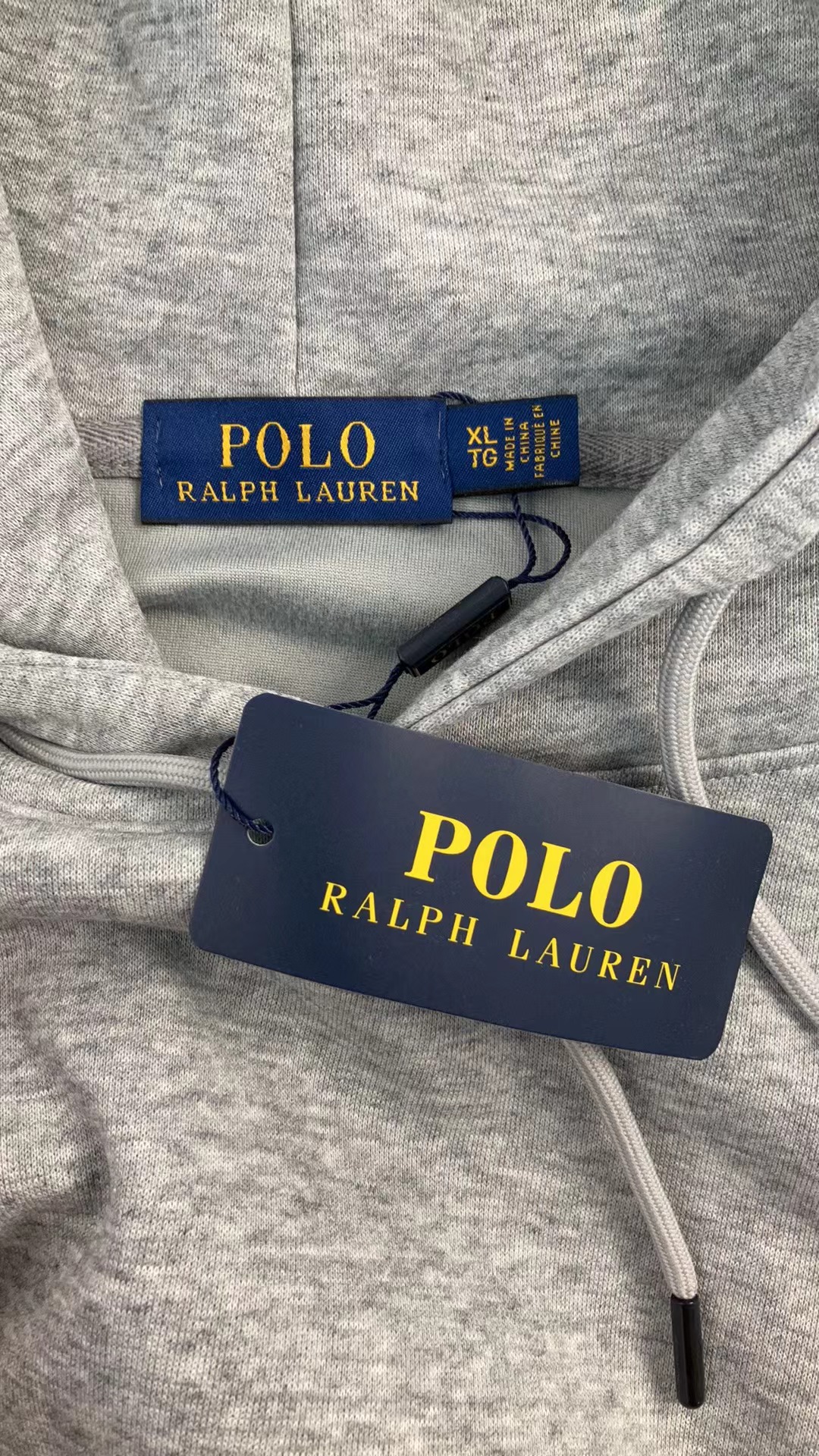 Polo Ralph Lauren Black Zip-Up Hoodie with Red Pony Logo