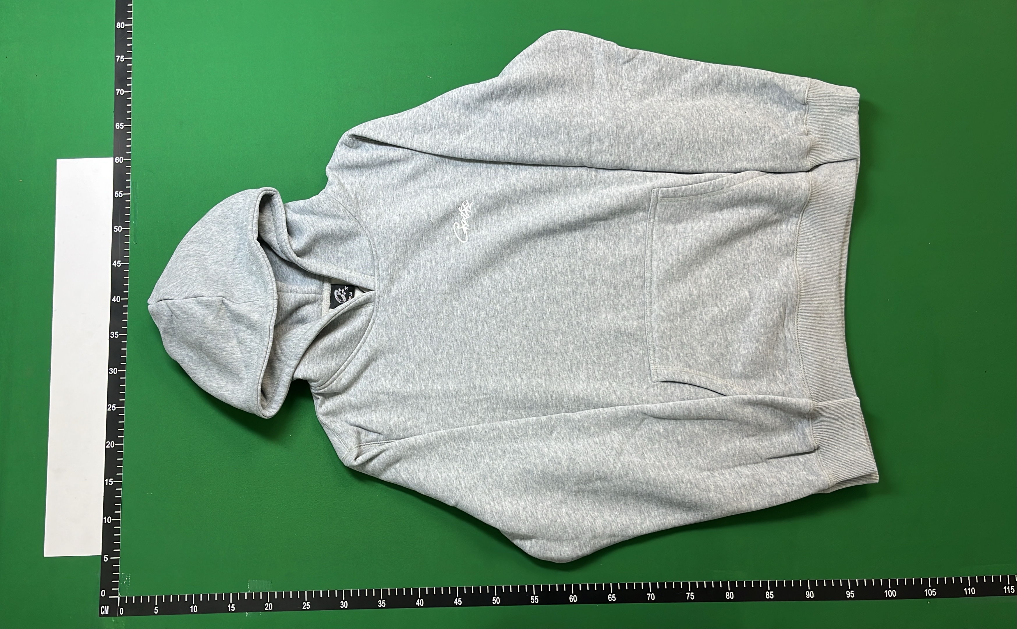 Black Hoodie with White Logo - Crate Brand