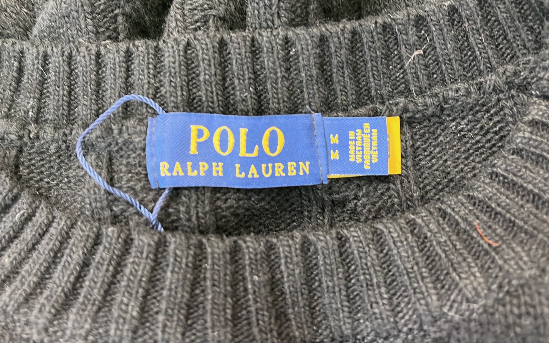 Ralph Lauren Cable Knit Sweater - Black, White, Pink, Gray