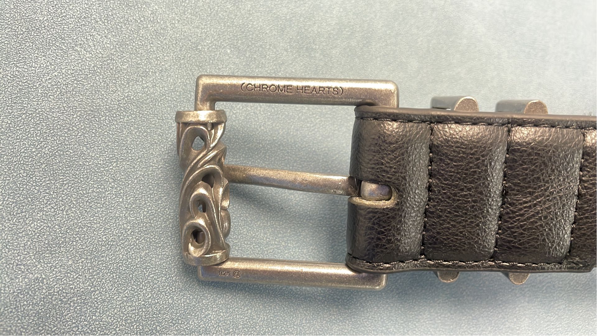 Studded Dagger Belt for Men - Punk Rock Style Black Leather Belt with Metal Daggers