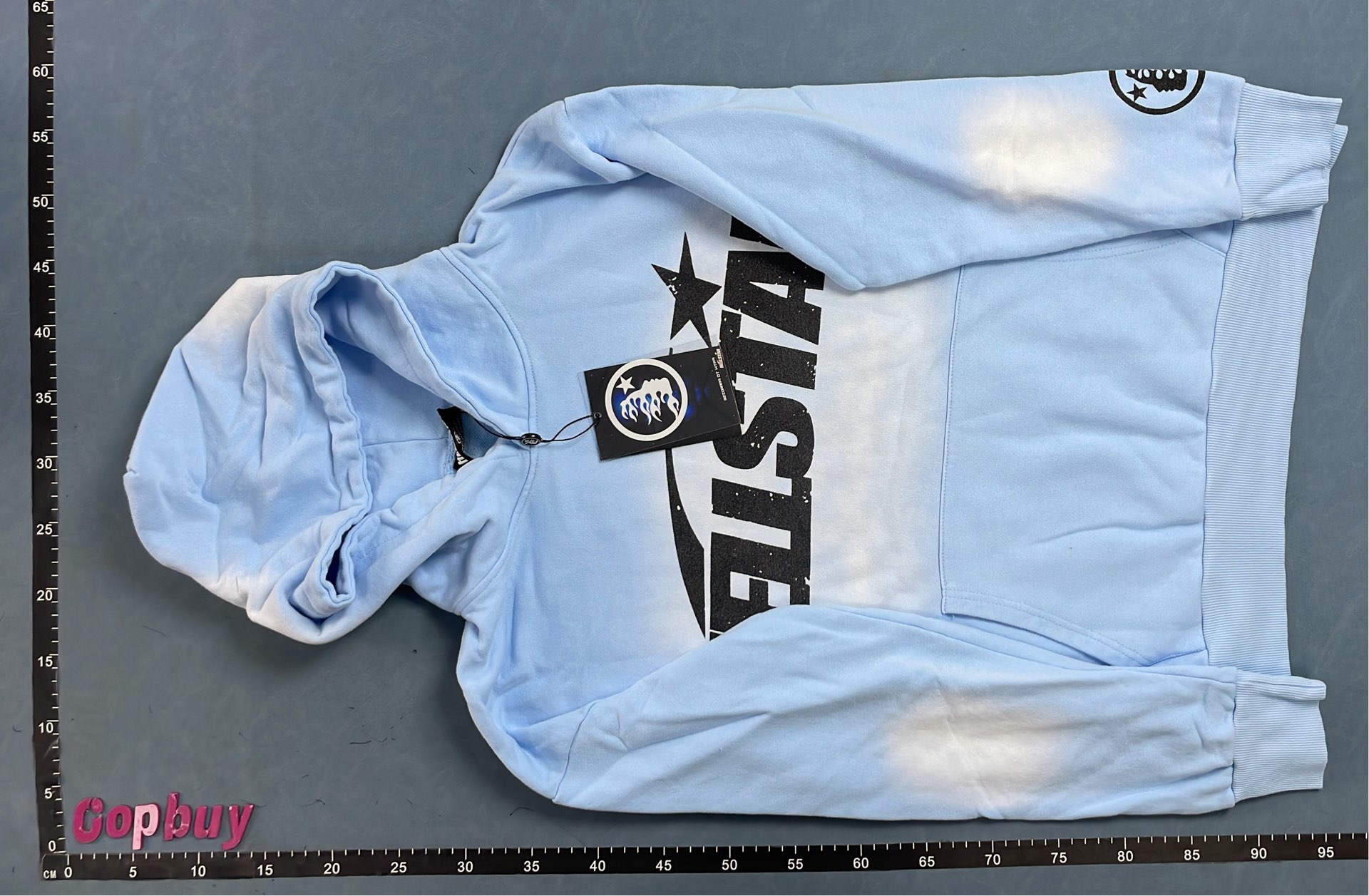 HELSTAR Black Long Sleeve Sweatshirt with Star Print Design