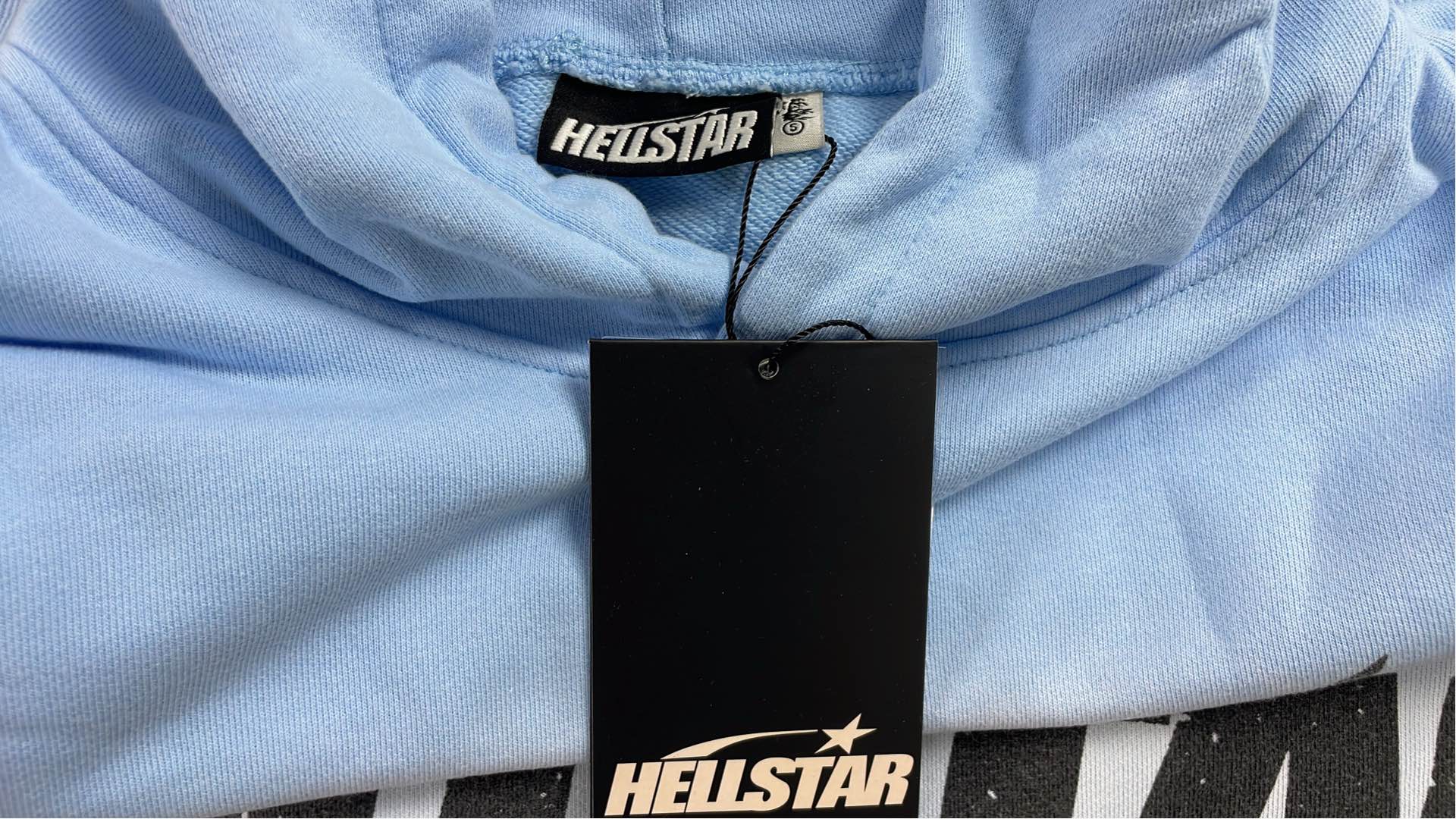 HELSTAR Black Long Sleeve Sweatshirt with Star Print Design