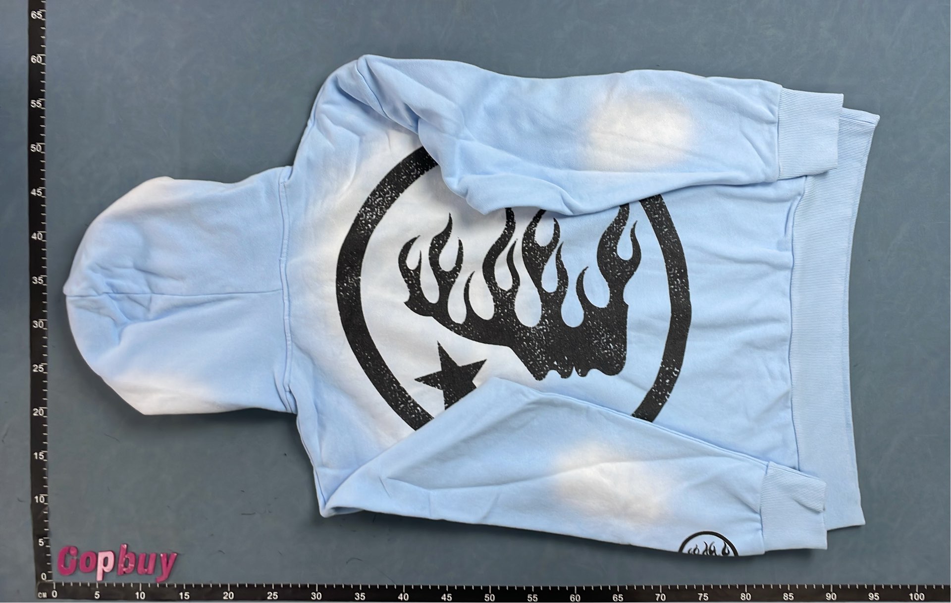 HELSTAR Black Long Sleeve Sweatshirt with Star Print Design