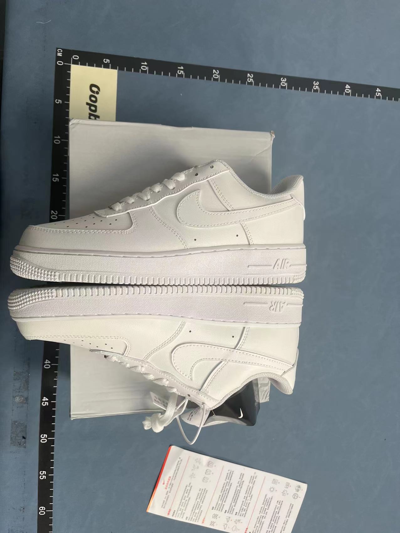 Nike Air Force 1 Low White Black Tan Sneakers