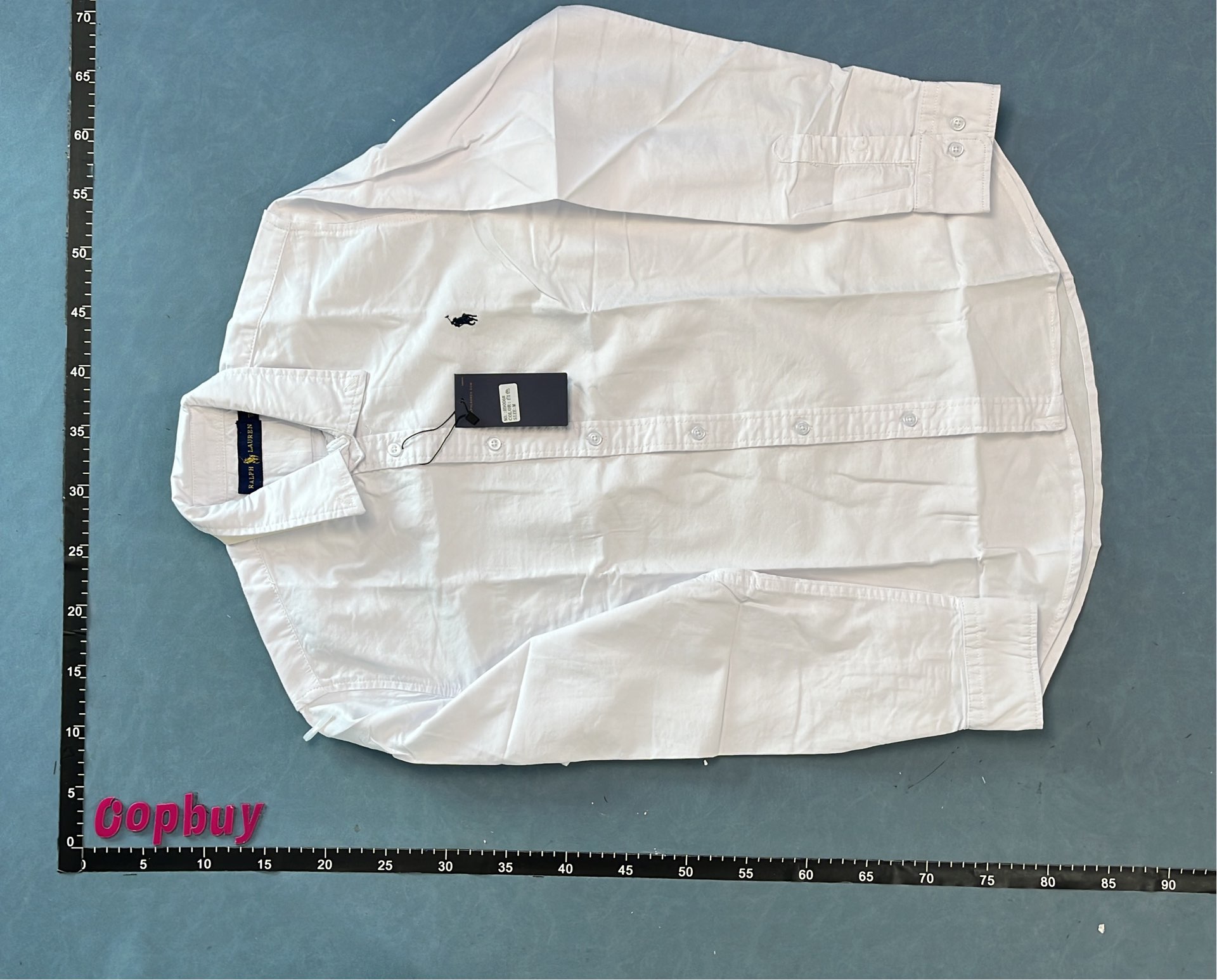 Men's White Linen Button-Down Shirt with Pony Logo