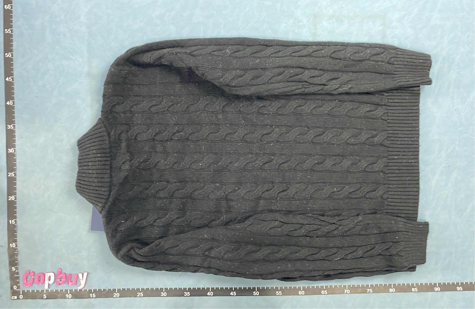 Men's Cable Knit Half-Zip Sweater in Beige