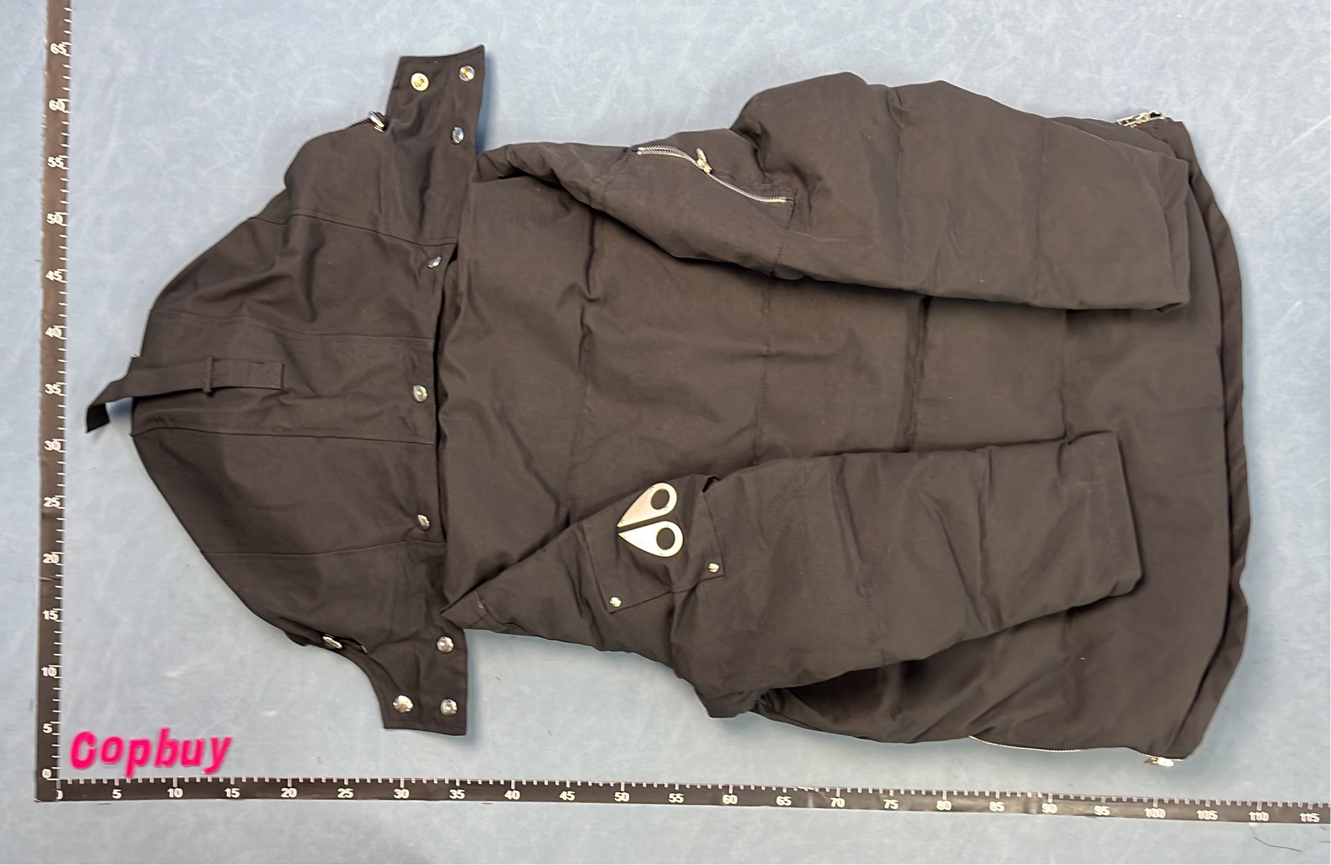 Black Down Jacket with Fur Hood for Women