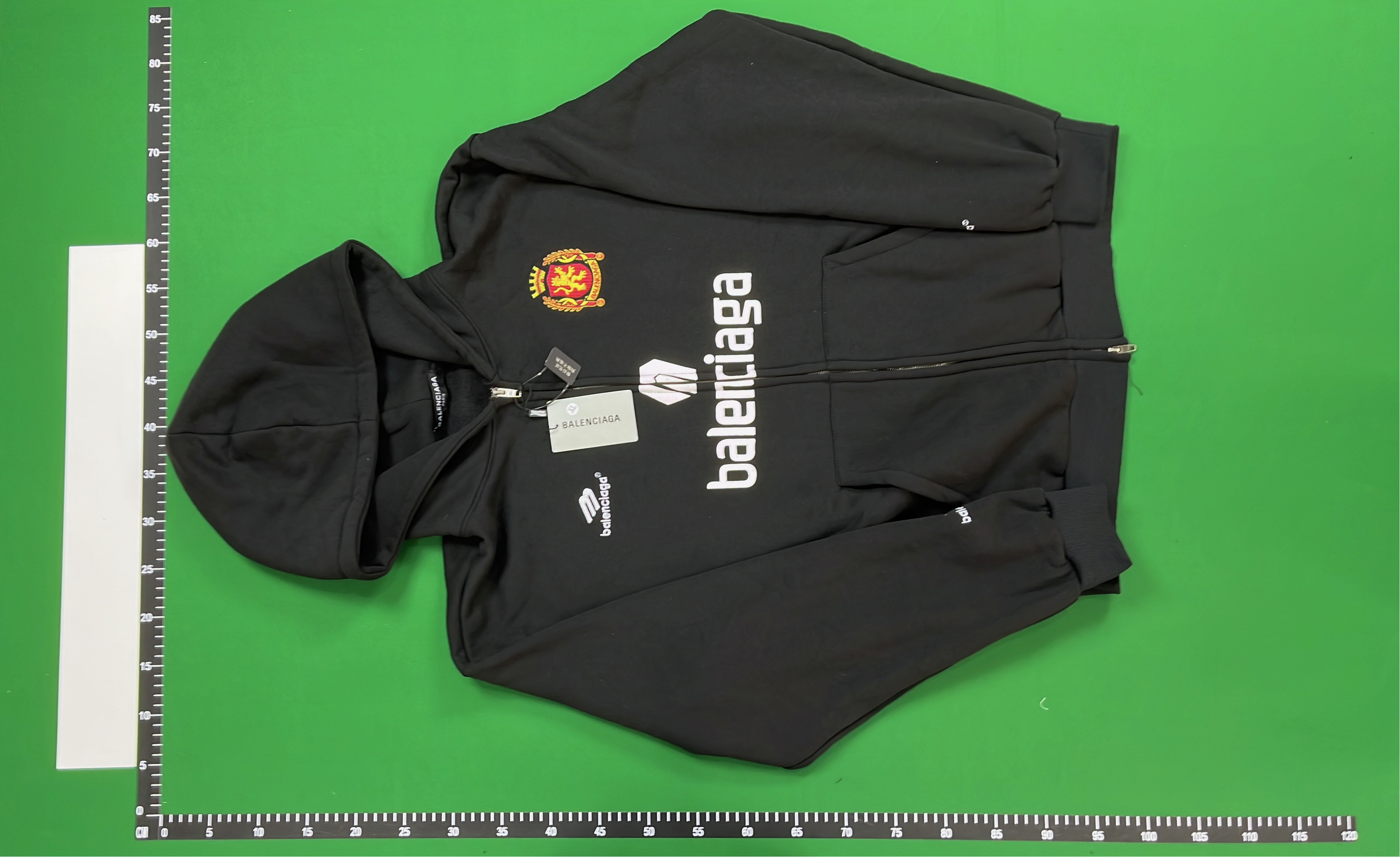 Balenciaga Manchester United Zip-Up Hoodie White