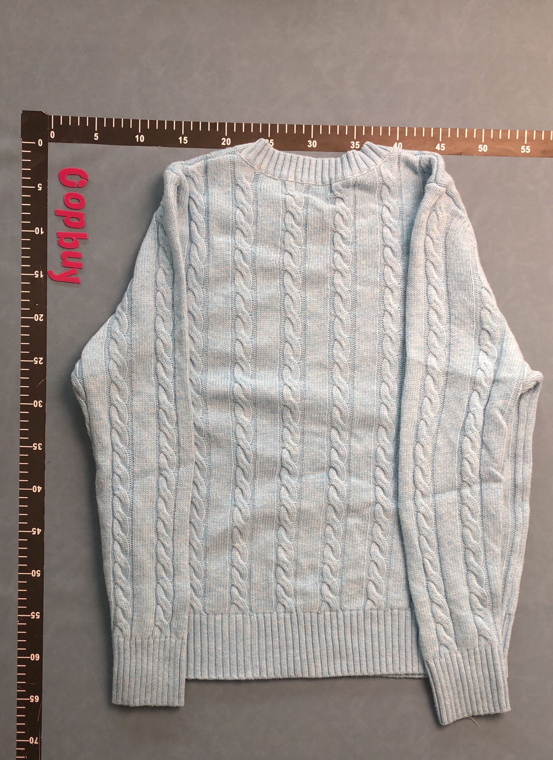 Men's Cable Knit Sweater in Navy, Black, White, and Gray