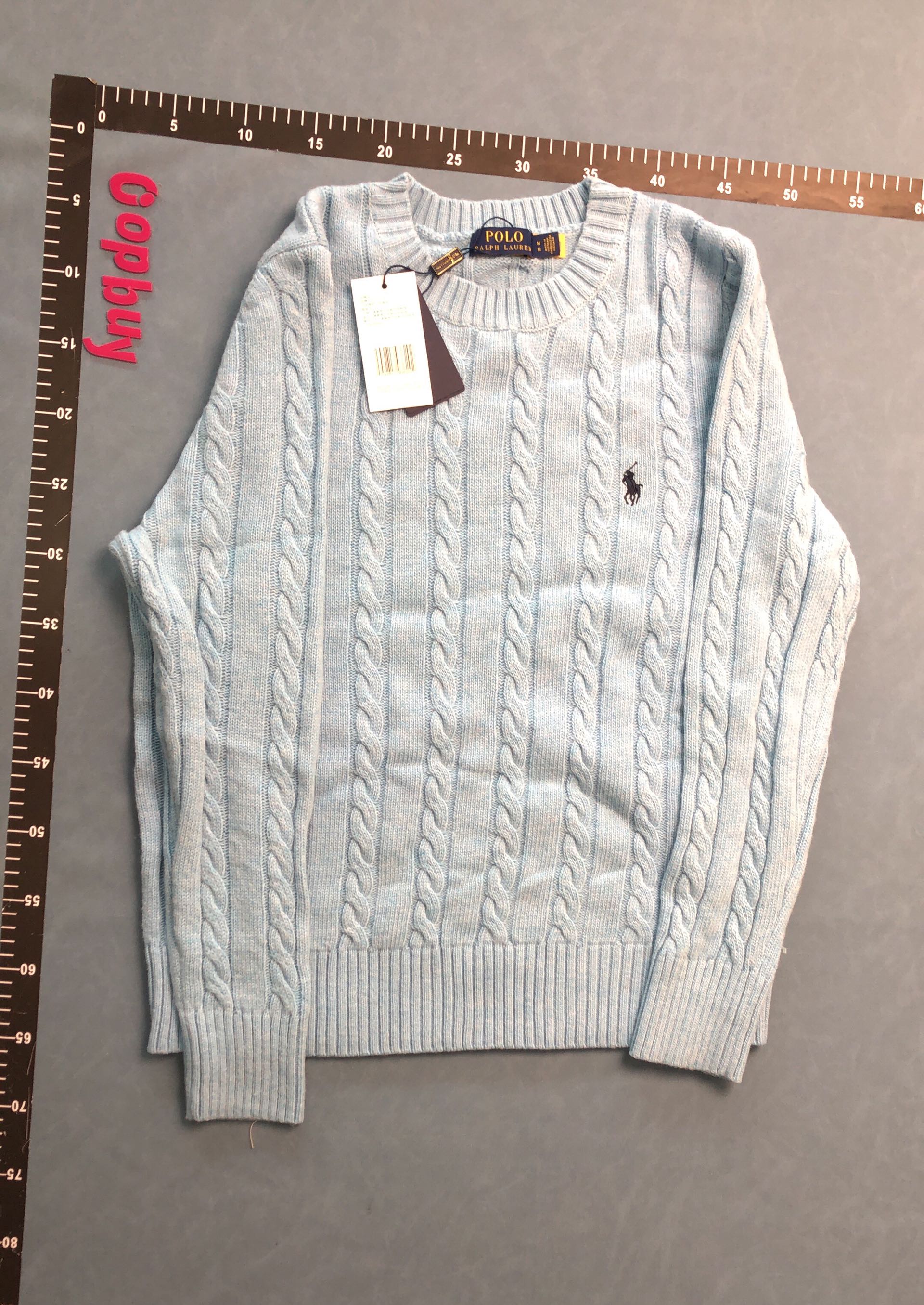 Men's Cable Knit Sweater in Navy, Black, White, and Gray