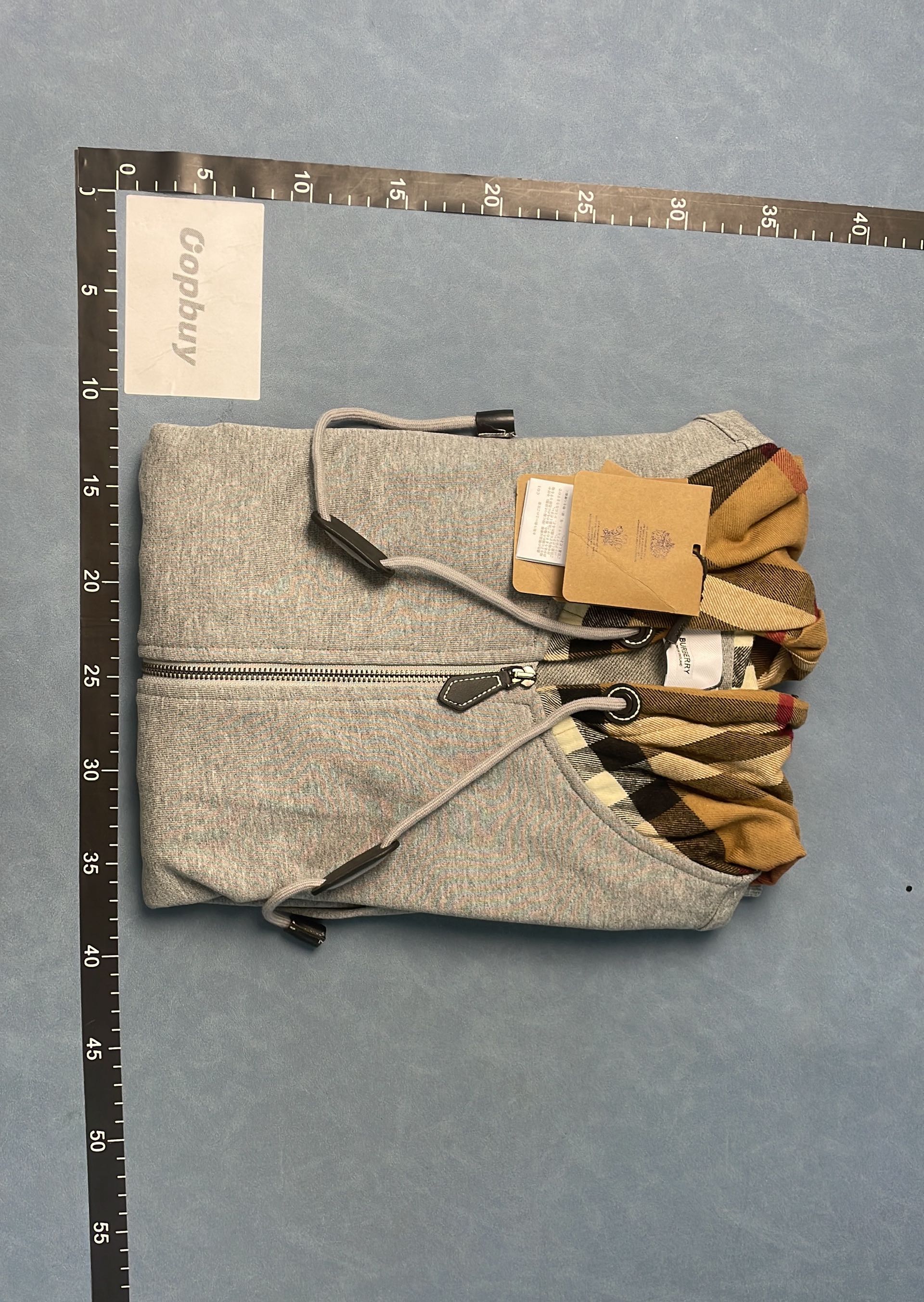 Burberry Hoodie with Logo and Check Pattern Design