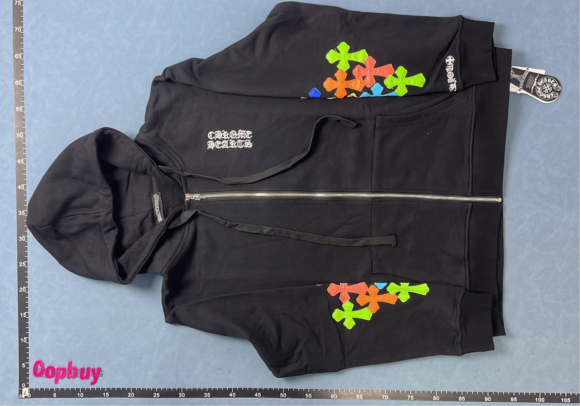 Chrome Hearts Los Angeles Hoodie White Gothic Design