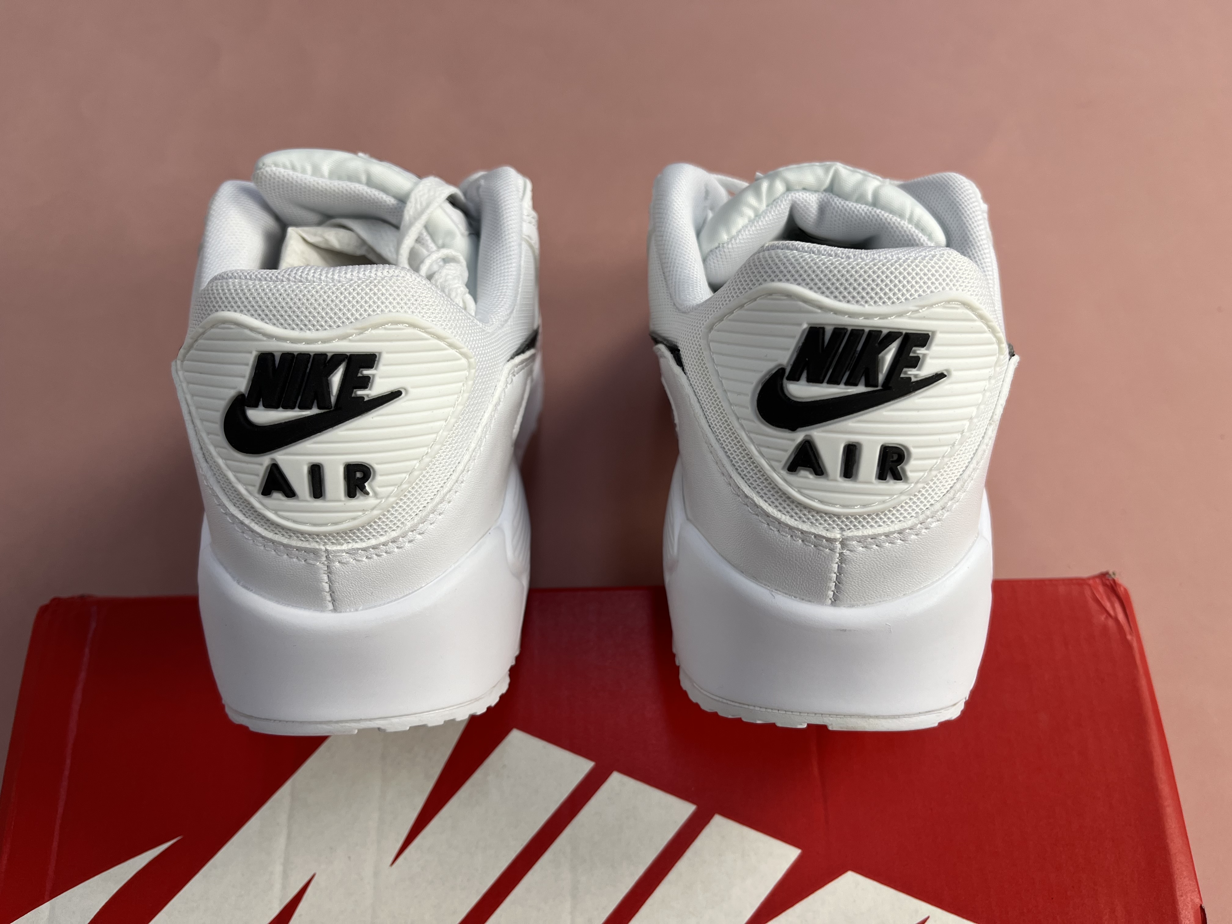 Nike Air Max 90 White Black Men's Running Shoes