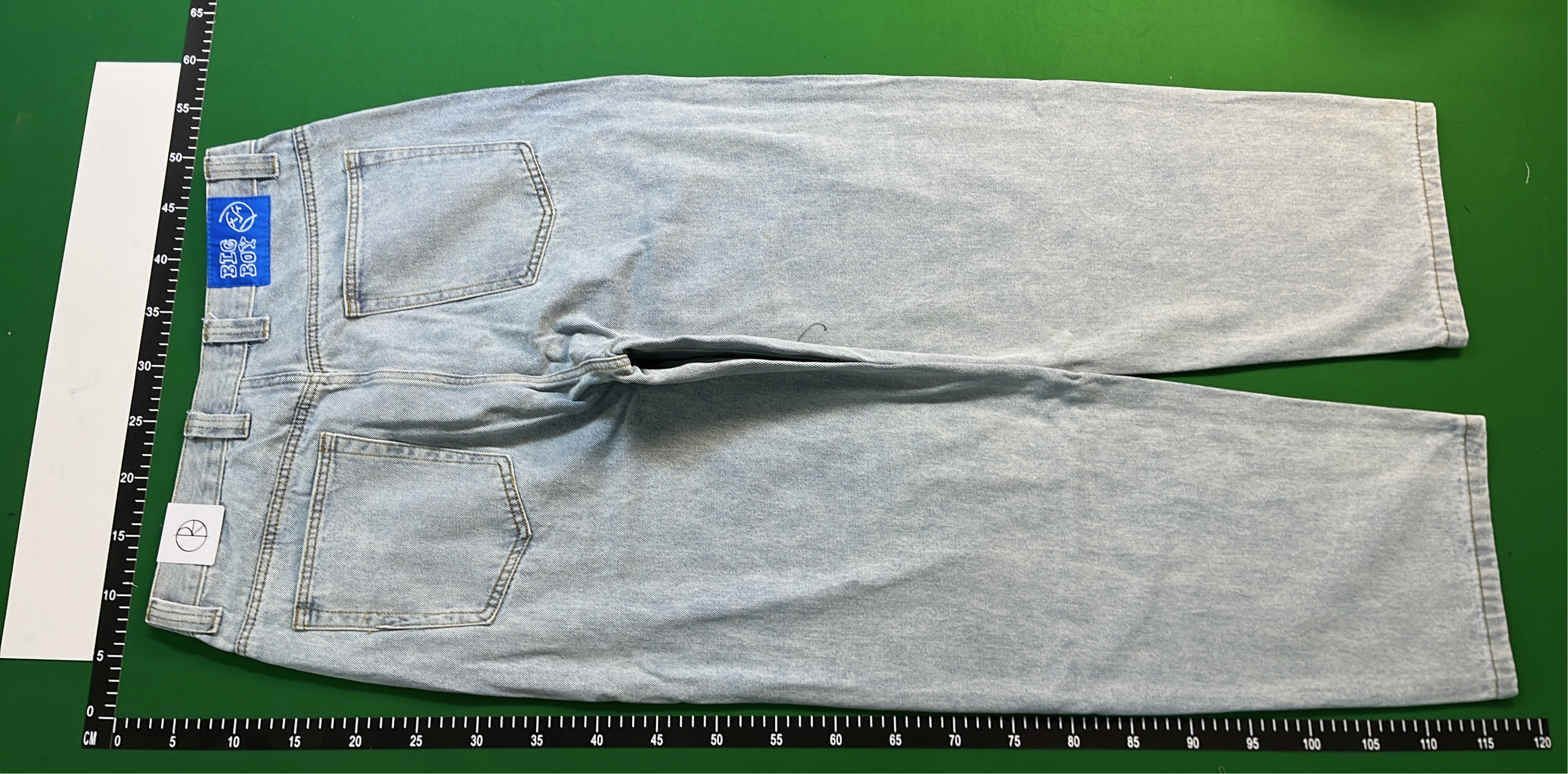 Light Blue Denim Jeans with Embroidered Pocket Design