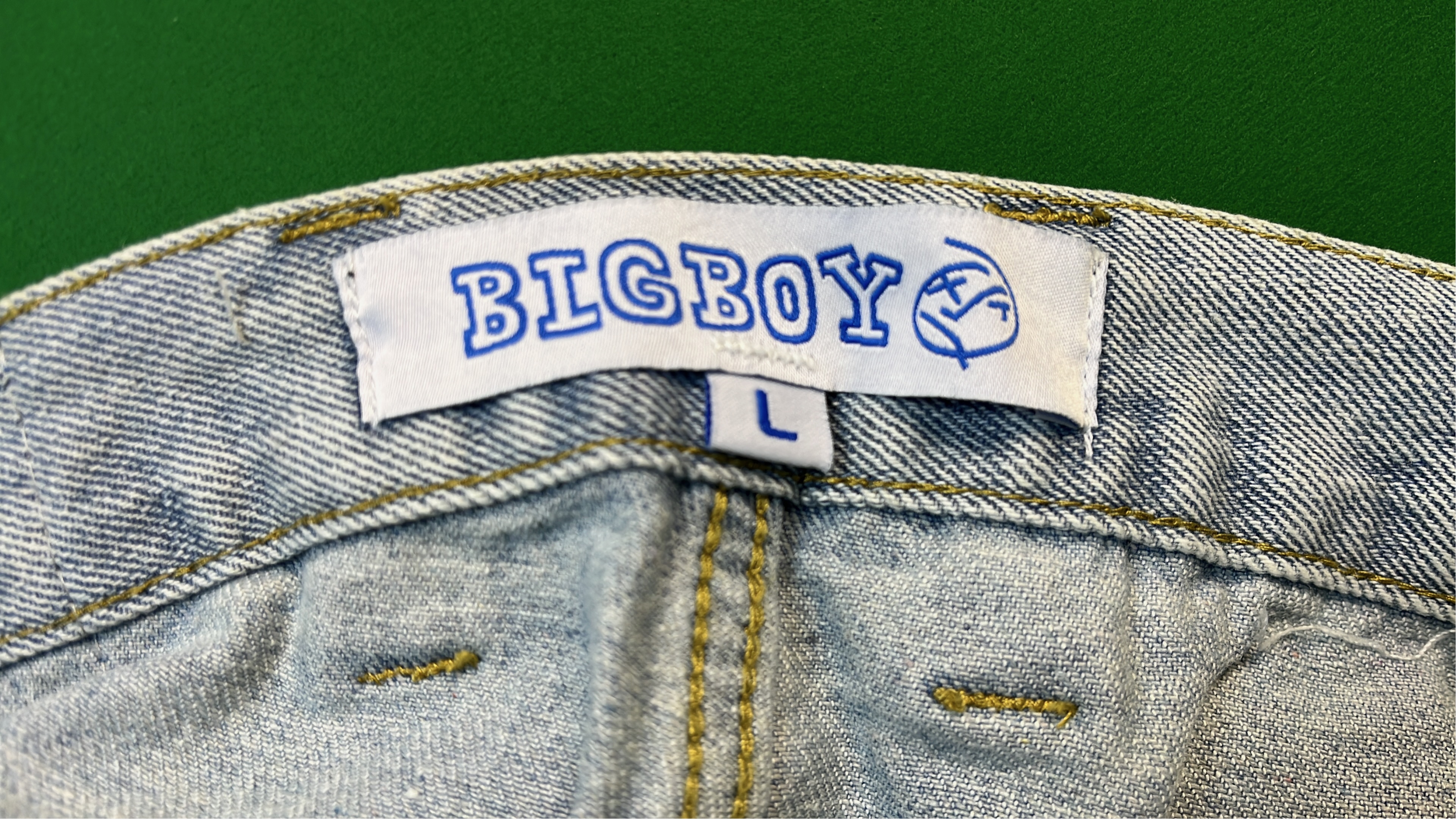 Light Blue Denim Jeans with Embroidered Pocket Design