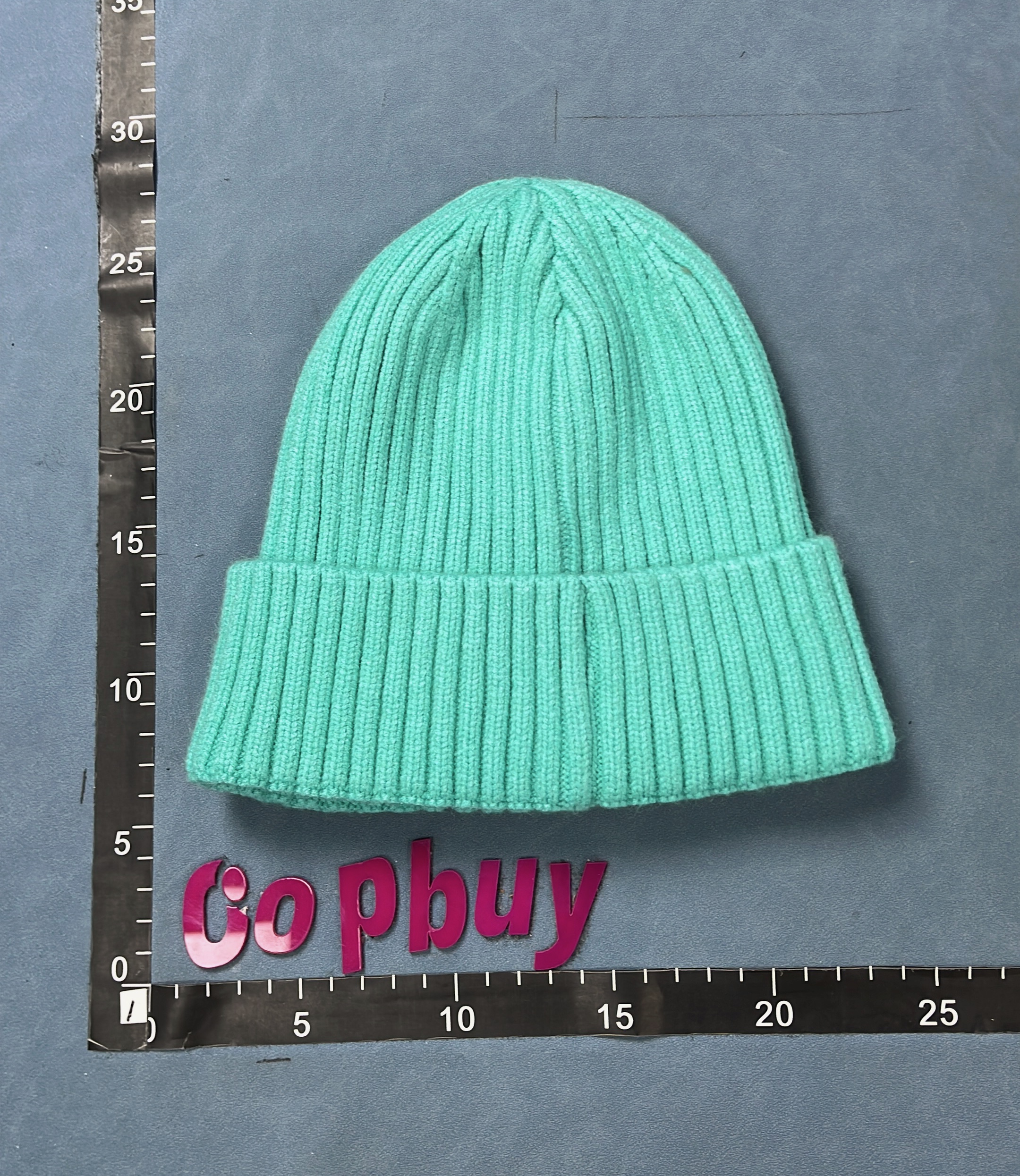 Moncler Black Knit Beanie Hat with Logo Patch