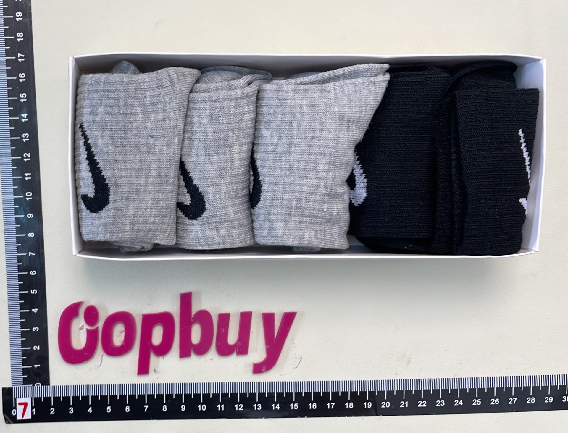 Nike White Crew Socks 6-Pack for Men