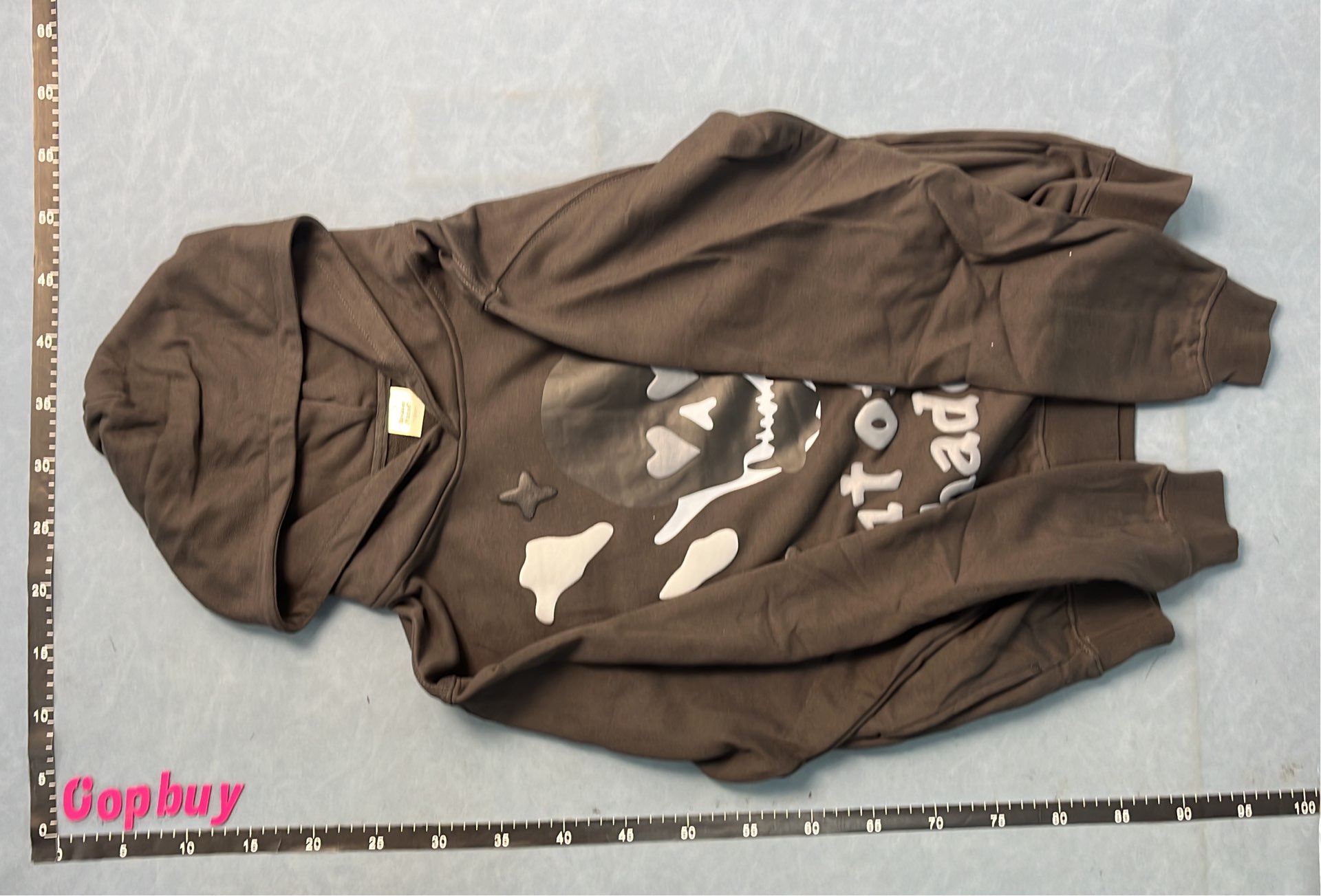 Skull Hoodie with Heart Eyes Design