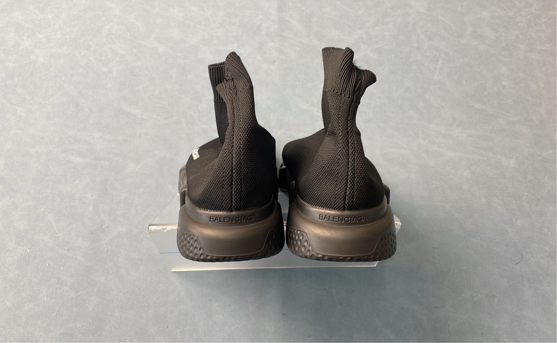 High-Top Knit Sneakers with Bold Sole Designs