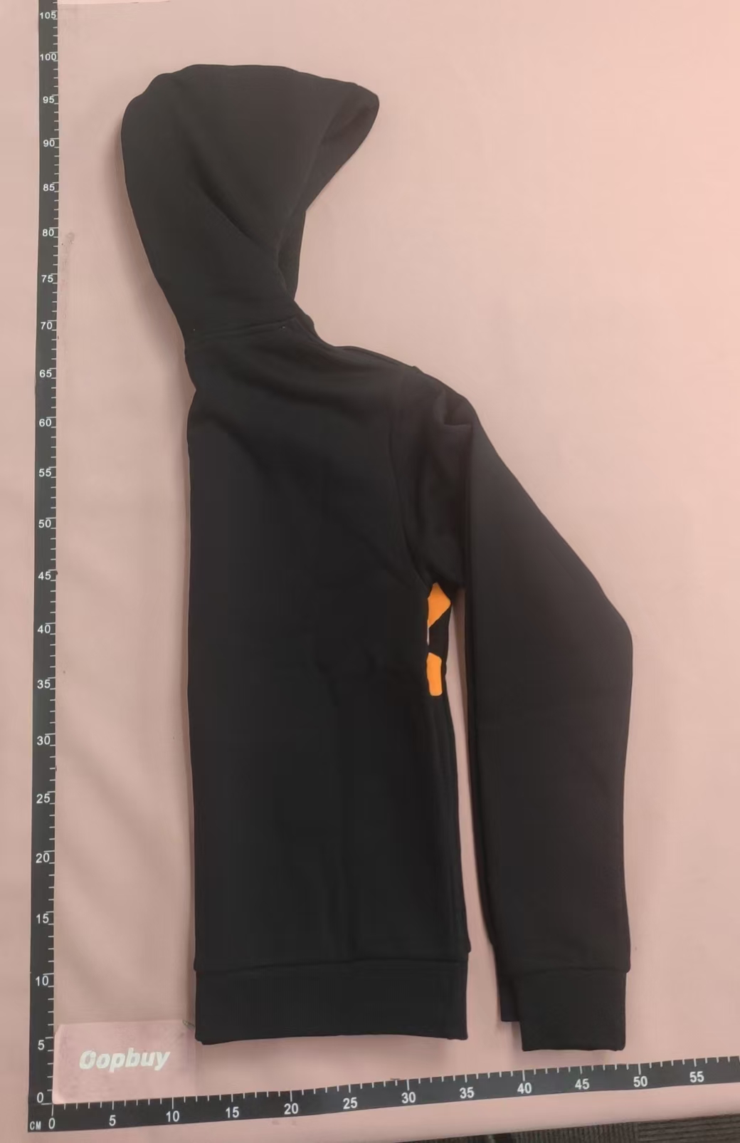 STUK Orange Graffiti Hoodie Black Sweatshirt