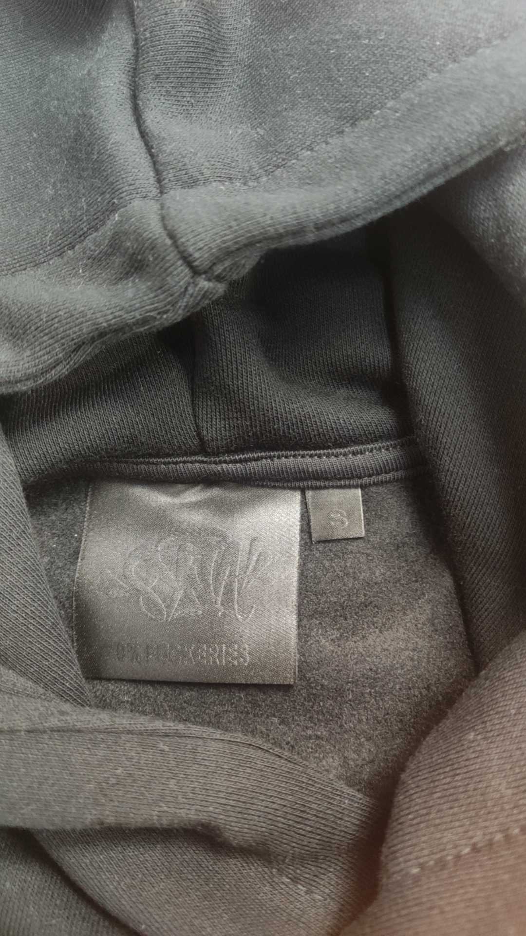 STUK Orange Graffiti Hoodie Black Sweatshirt