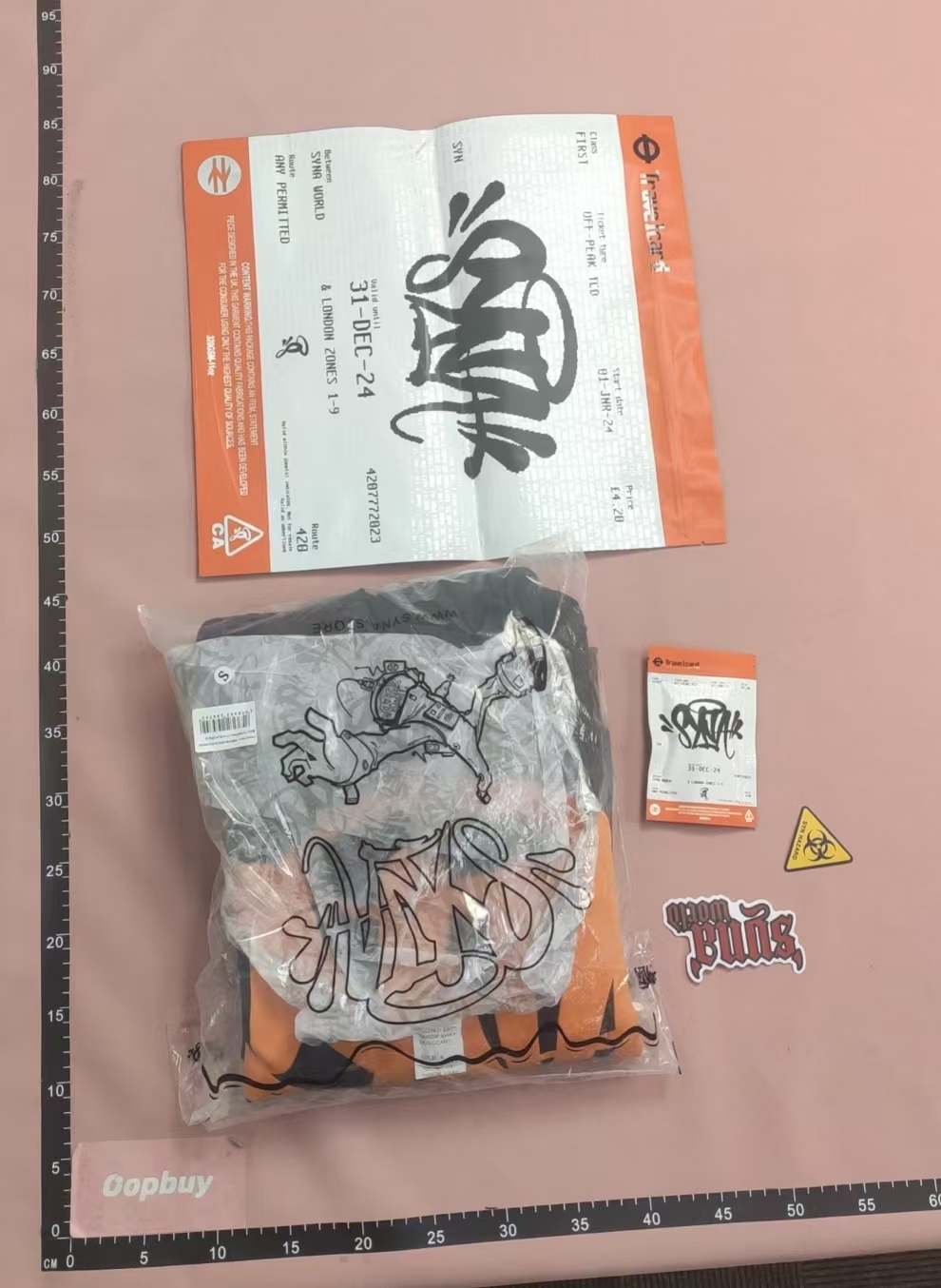STUK Orange Graffiti Hoodie Black Sweatshirt