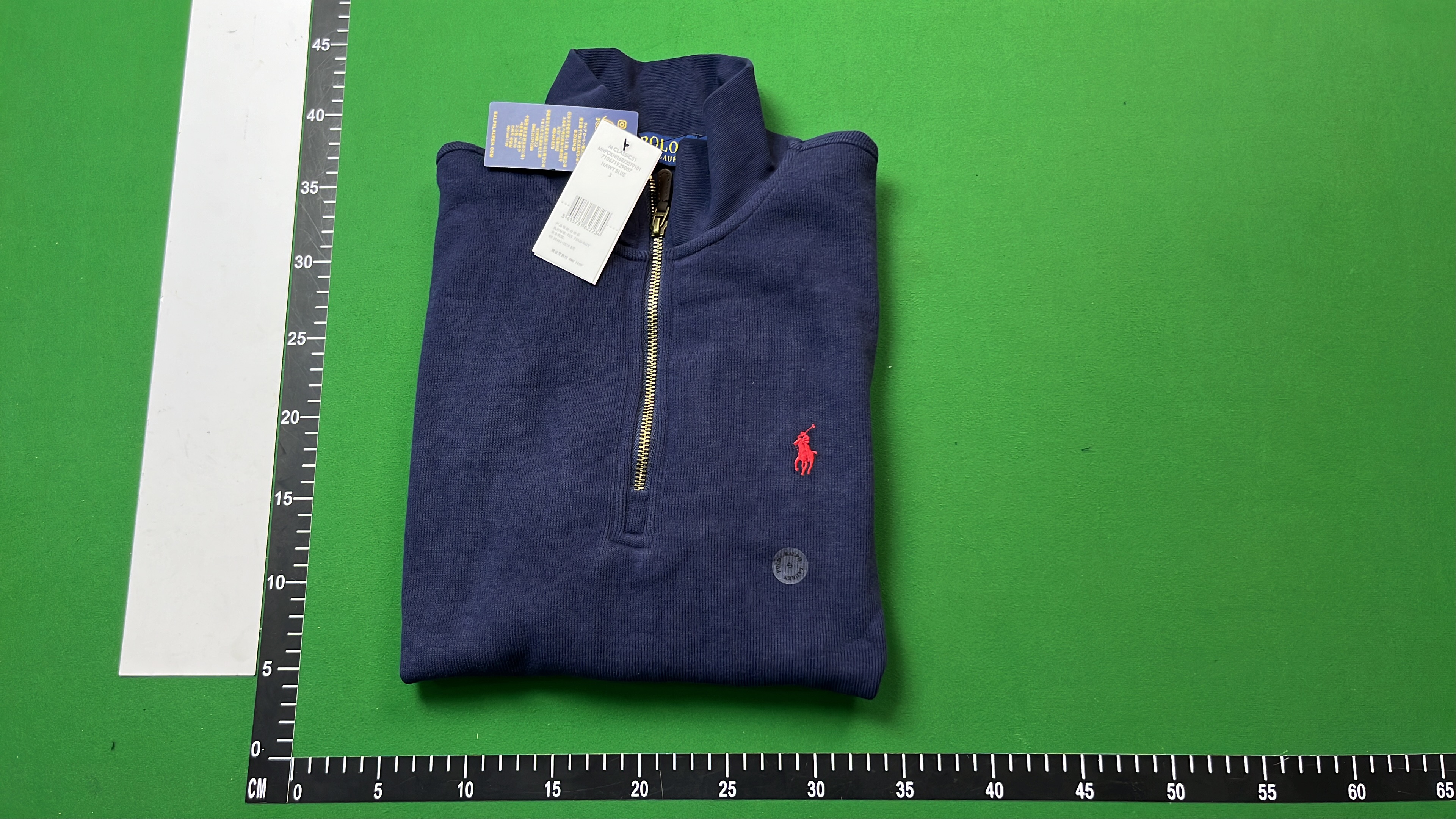 Polo Ralph Lauren Navy Blue Half-Zip Sweater