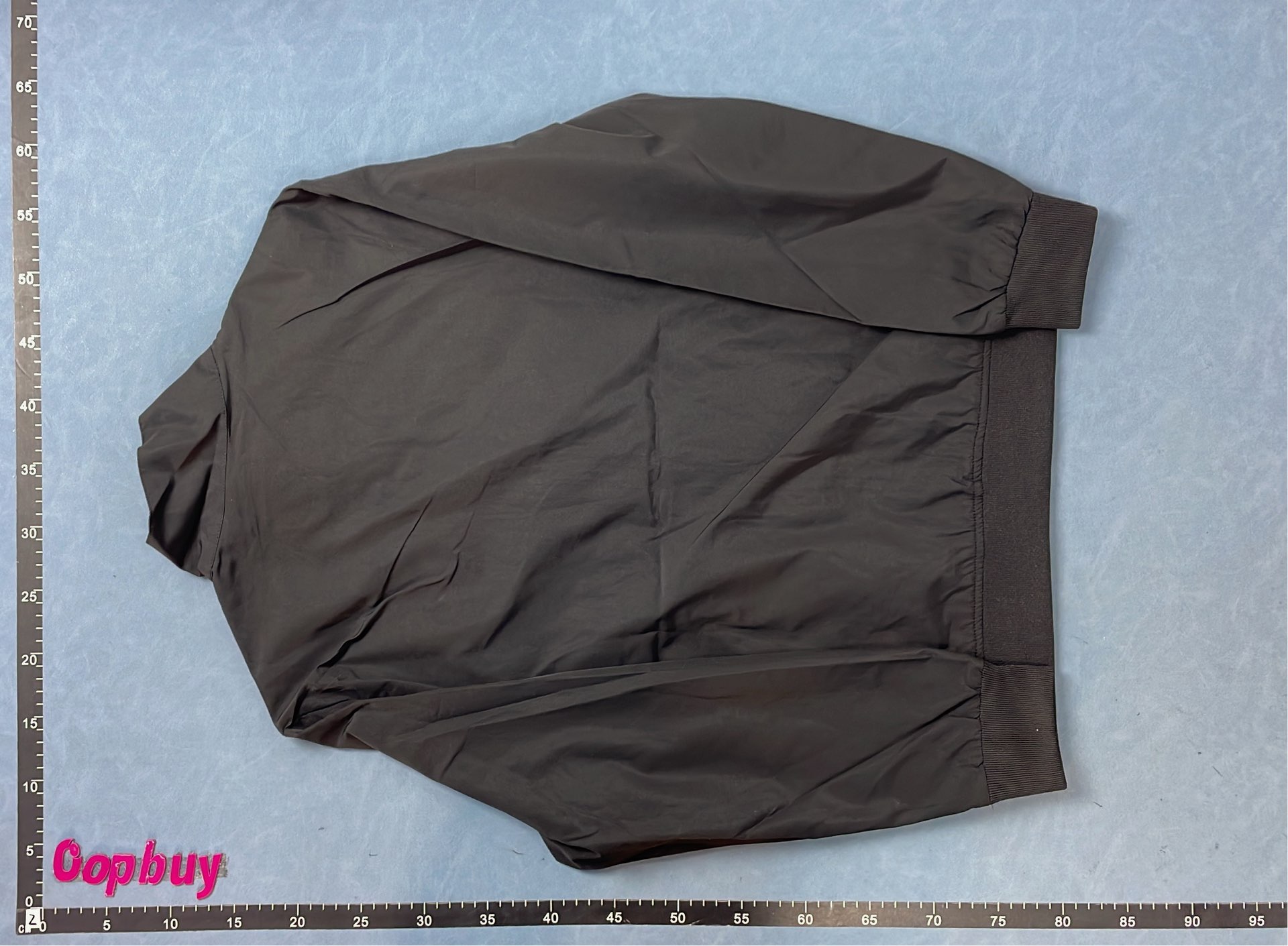 Black Hooded Windbreaker Jacket with Red Pony Logo