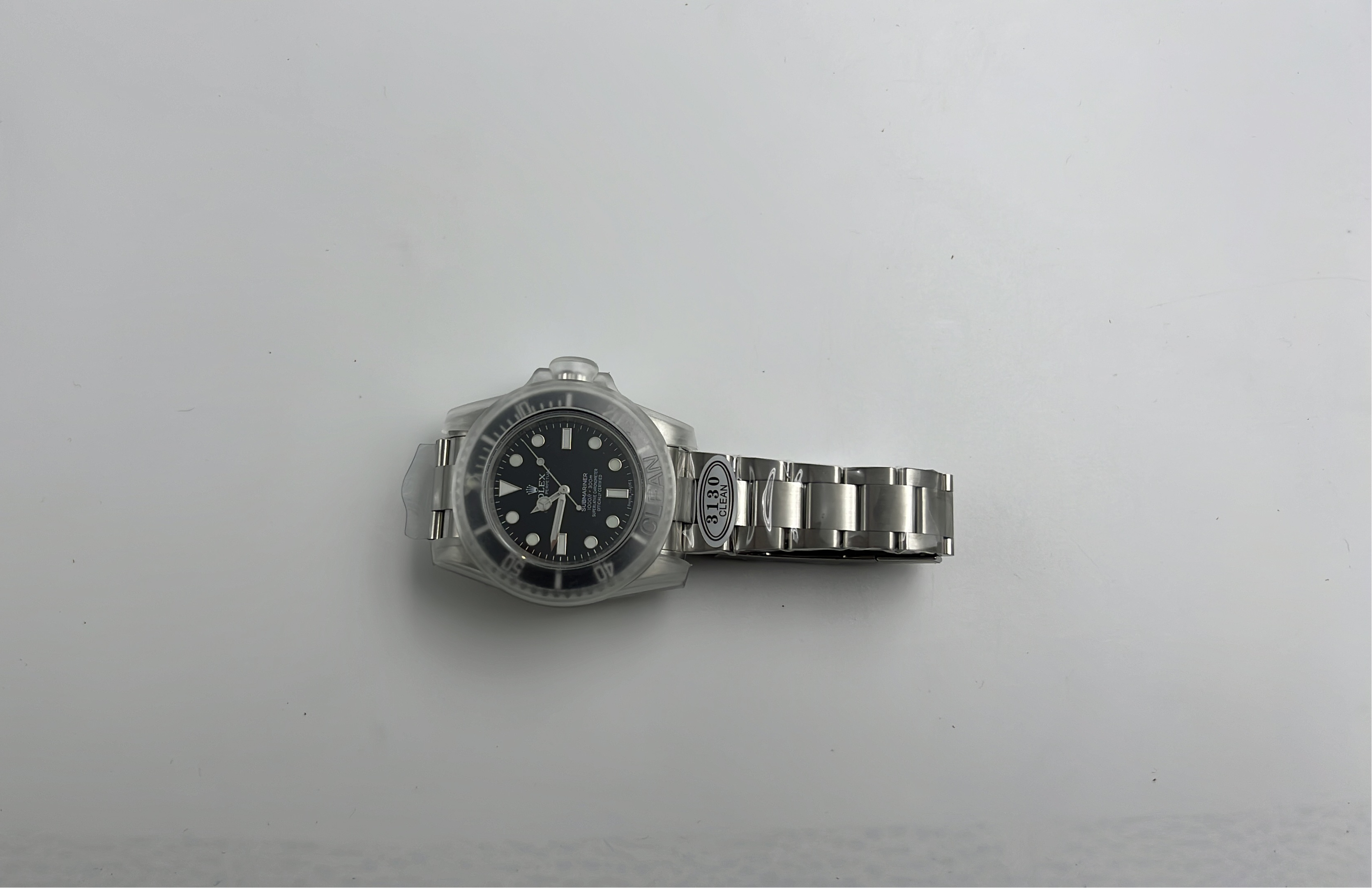 Rolex Submariner 3130 Clean Black Dial Watch