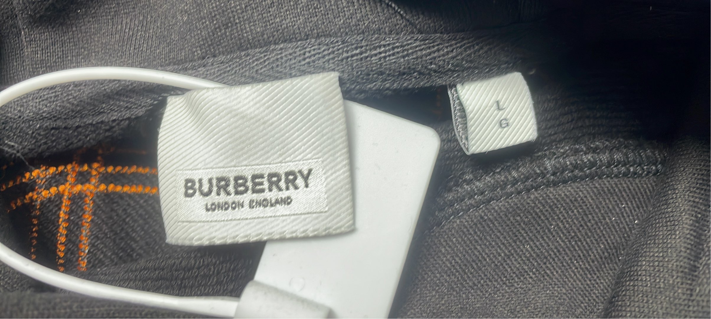 Burberry Orange Hoodie Sweatshirt
