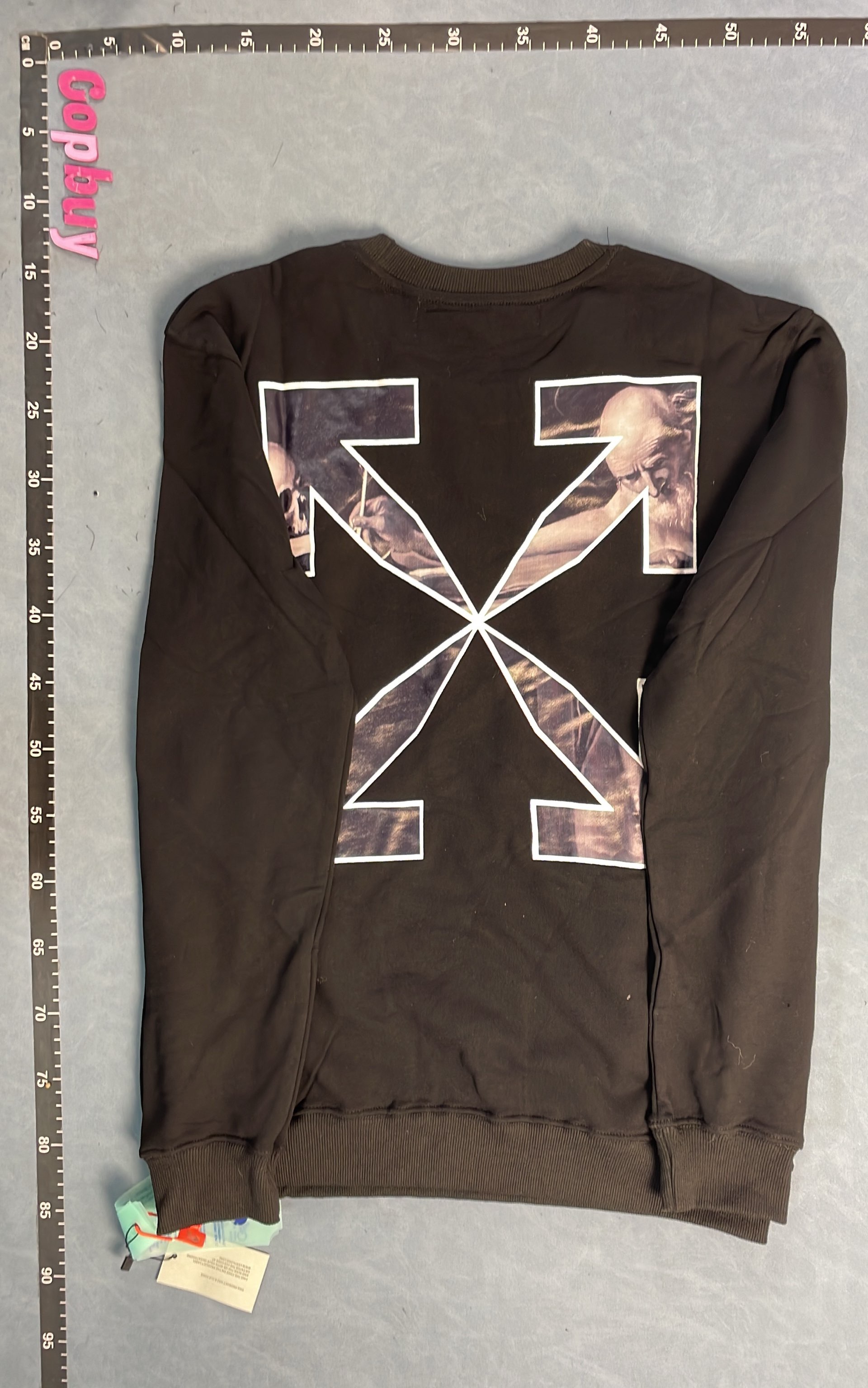 Off-White Black Sweatshirt with Dripping X Logo