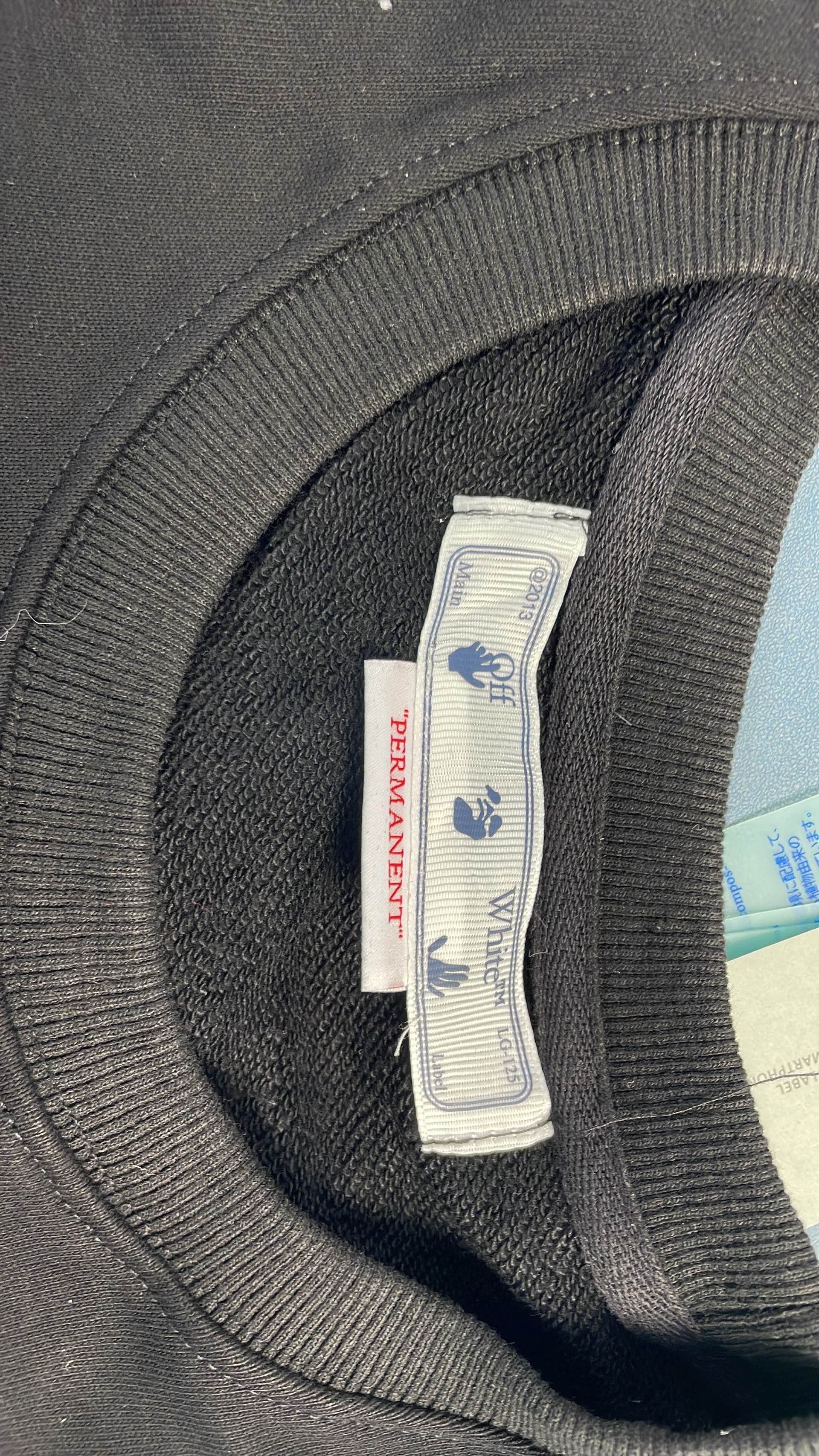 Off-White Black Sweatshirt with Dripping X Logo