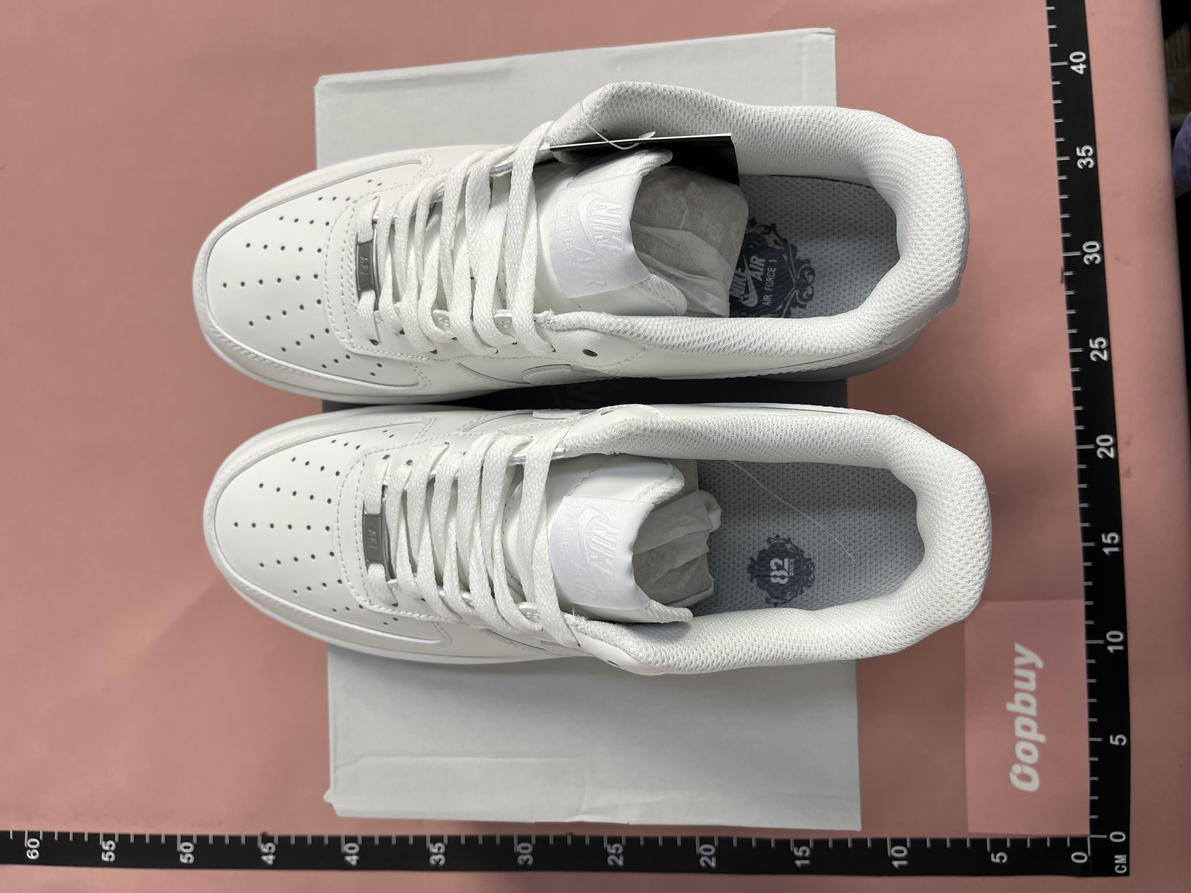 Nike Air Force 1 Low White Black Tan Sneakers