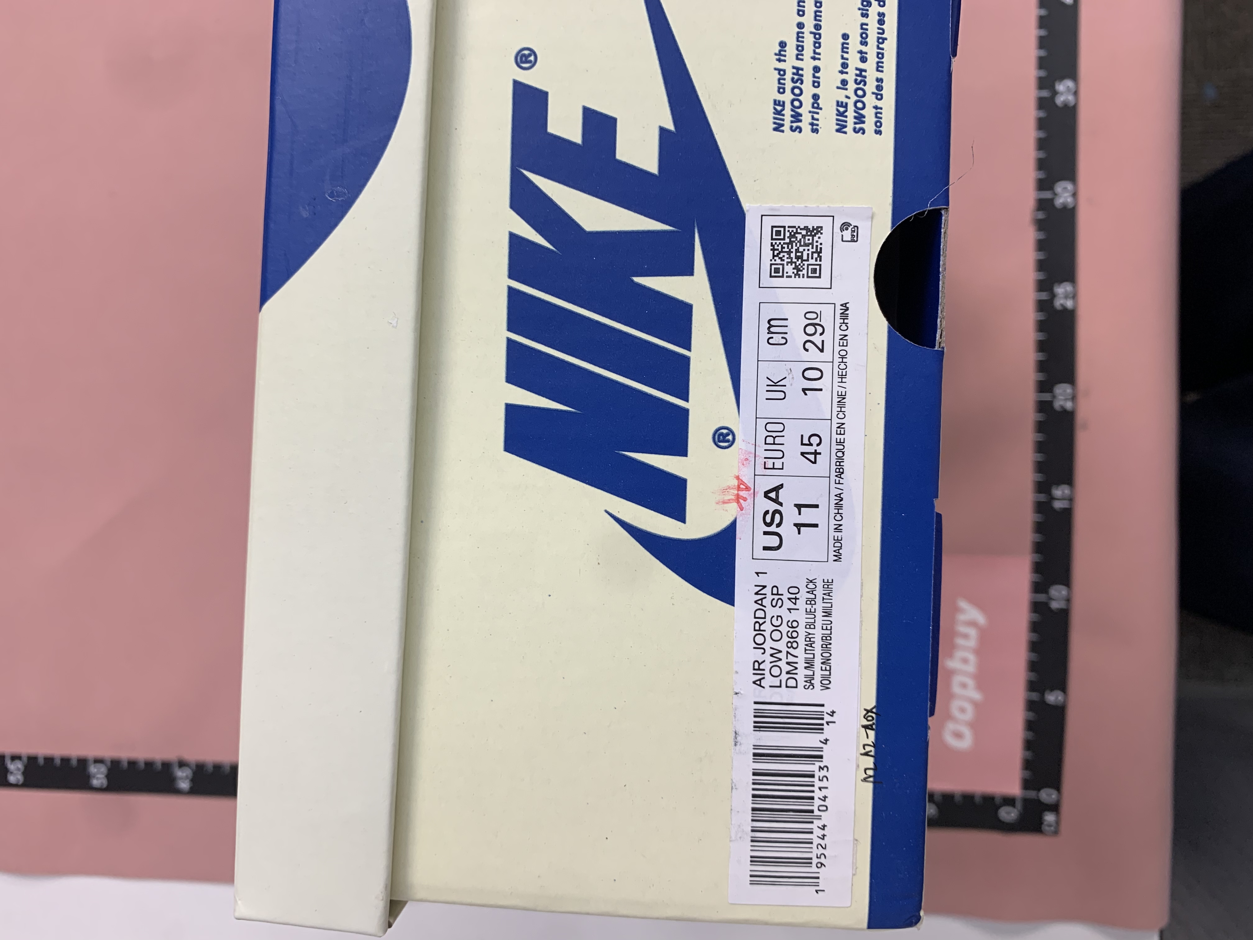 Nike Air Jordan 1 Low OG Black White Red
