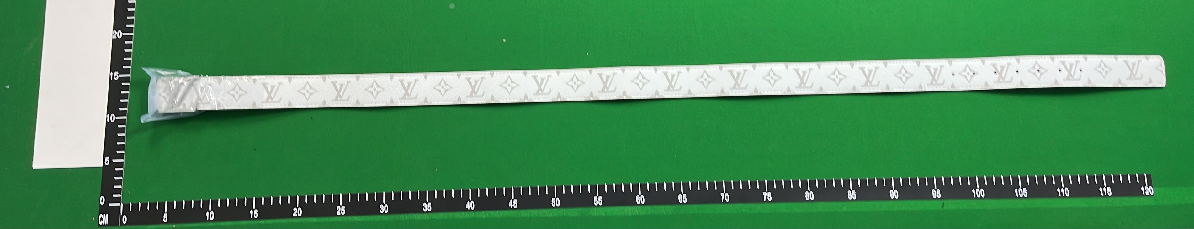 Louis Vuitton Belt with Monogram Pattern and Metal Buckle