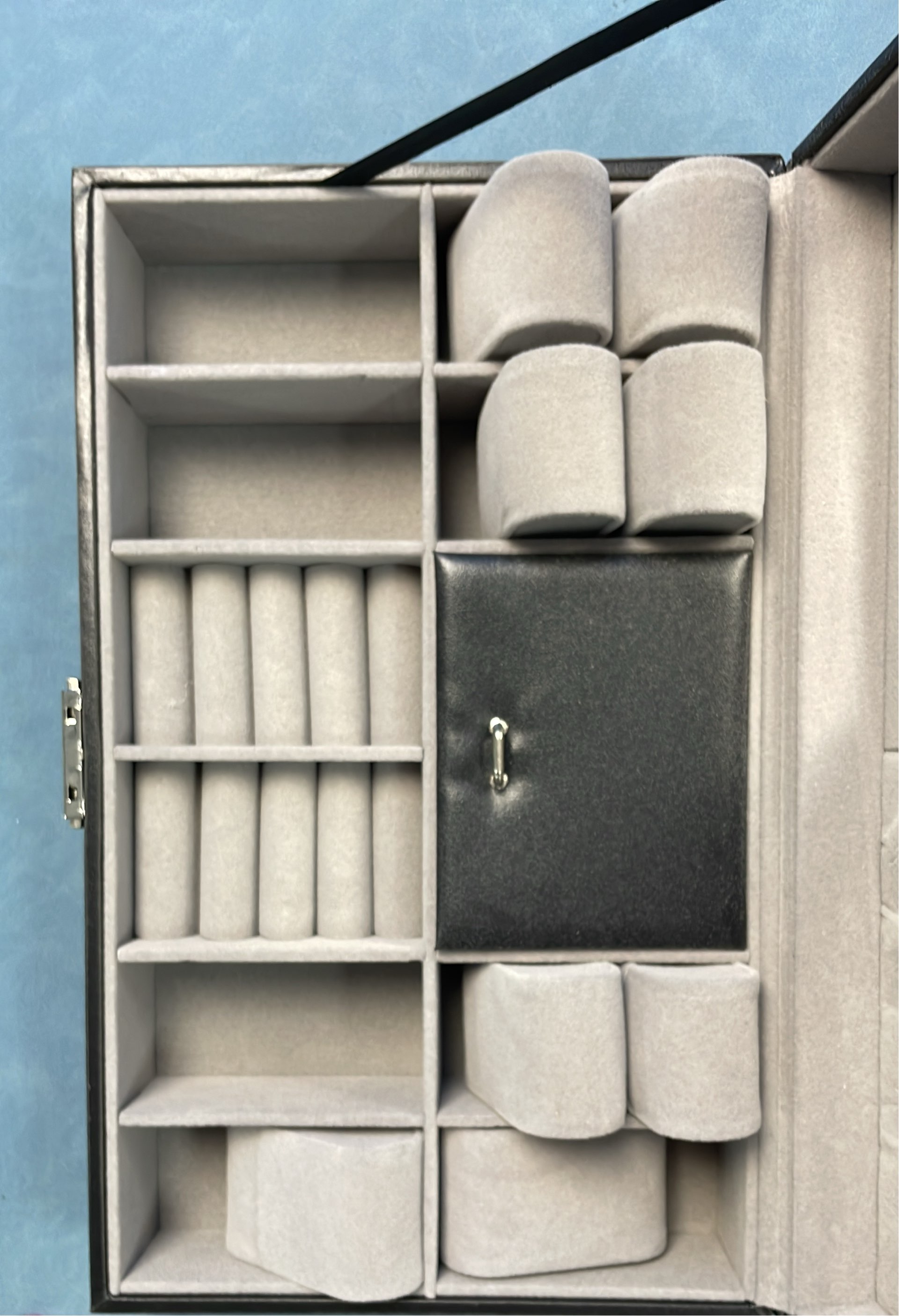Luxury Watch Storage Box with Glass Lid and Velvet Interior
