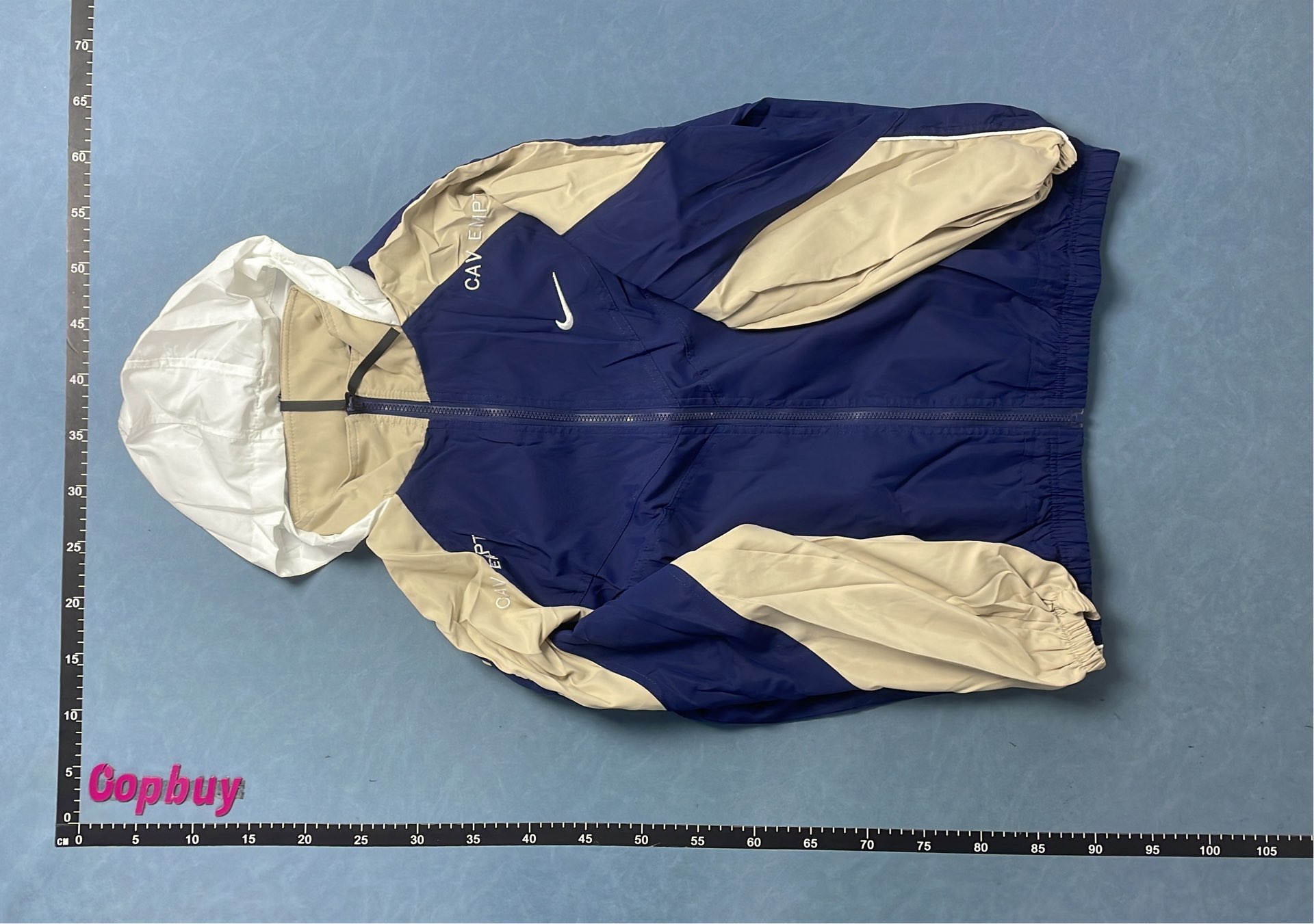 Nike Cav Empt Track Jacket Men's Navy Beige Sportswear