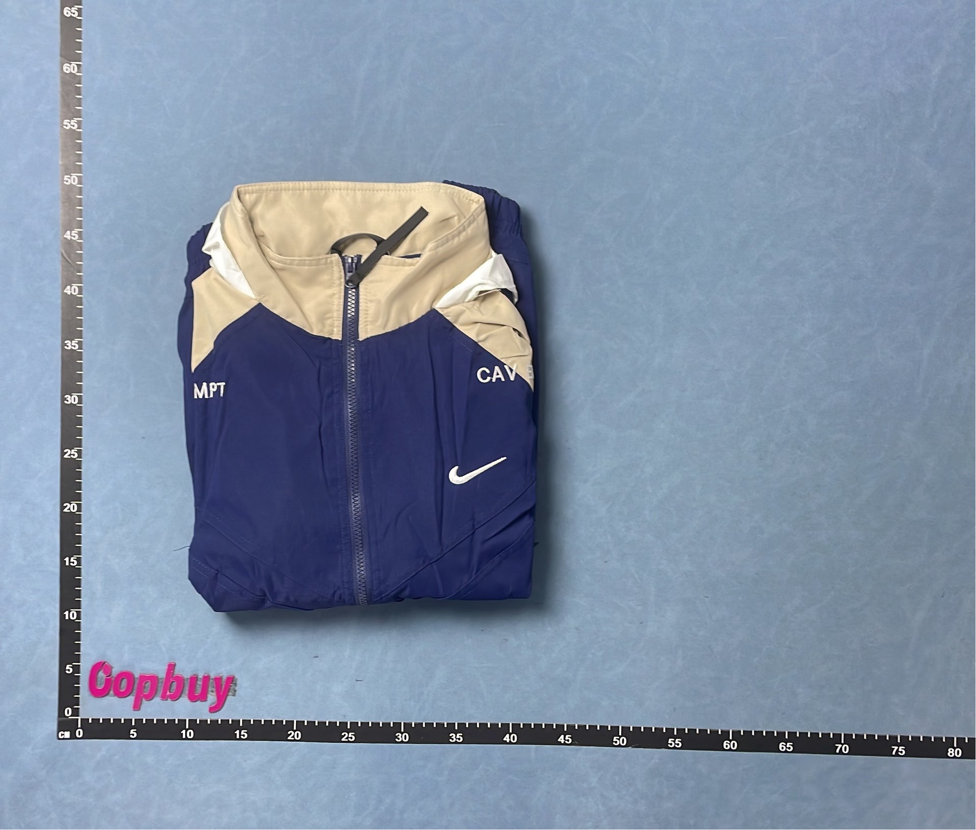 Nike Cav Empt Track Jacket Men's Navy Beige Sportswear