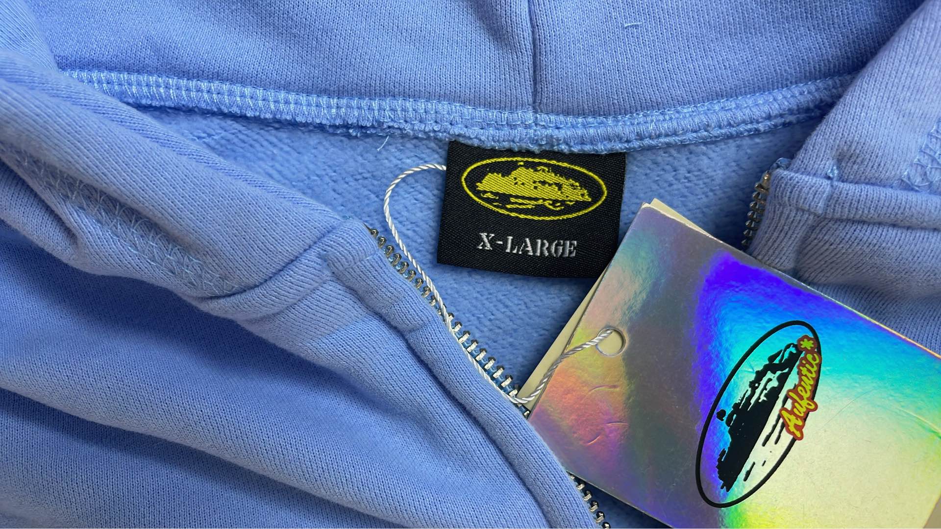 Corteiz Light Blue Hoodie and Sweatpants Set