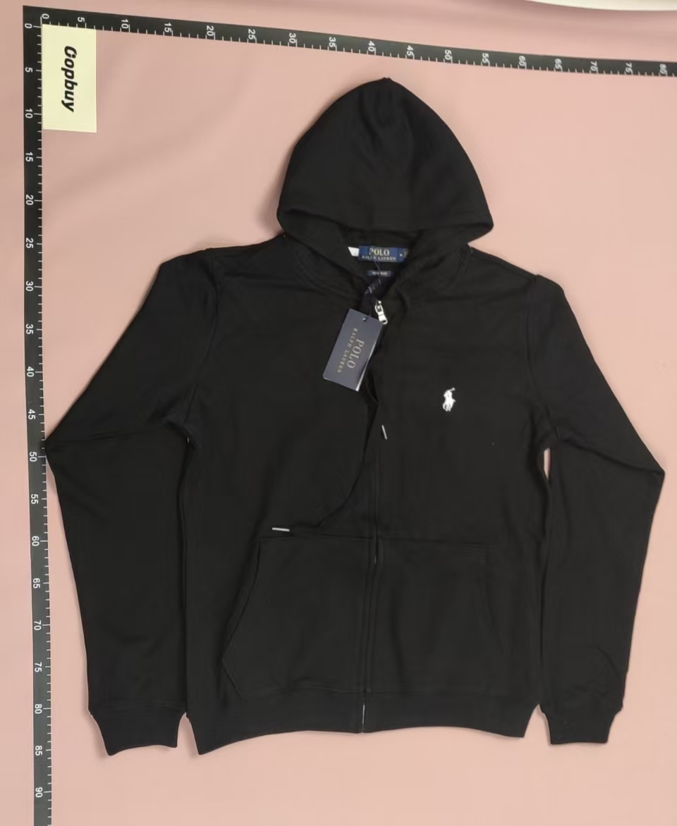 Black Polo Ralph Lauren Hoodie with Logo