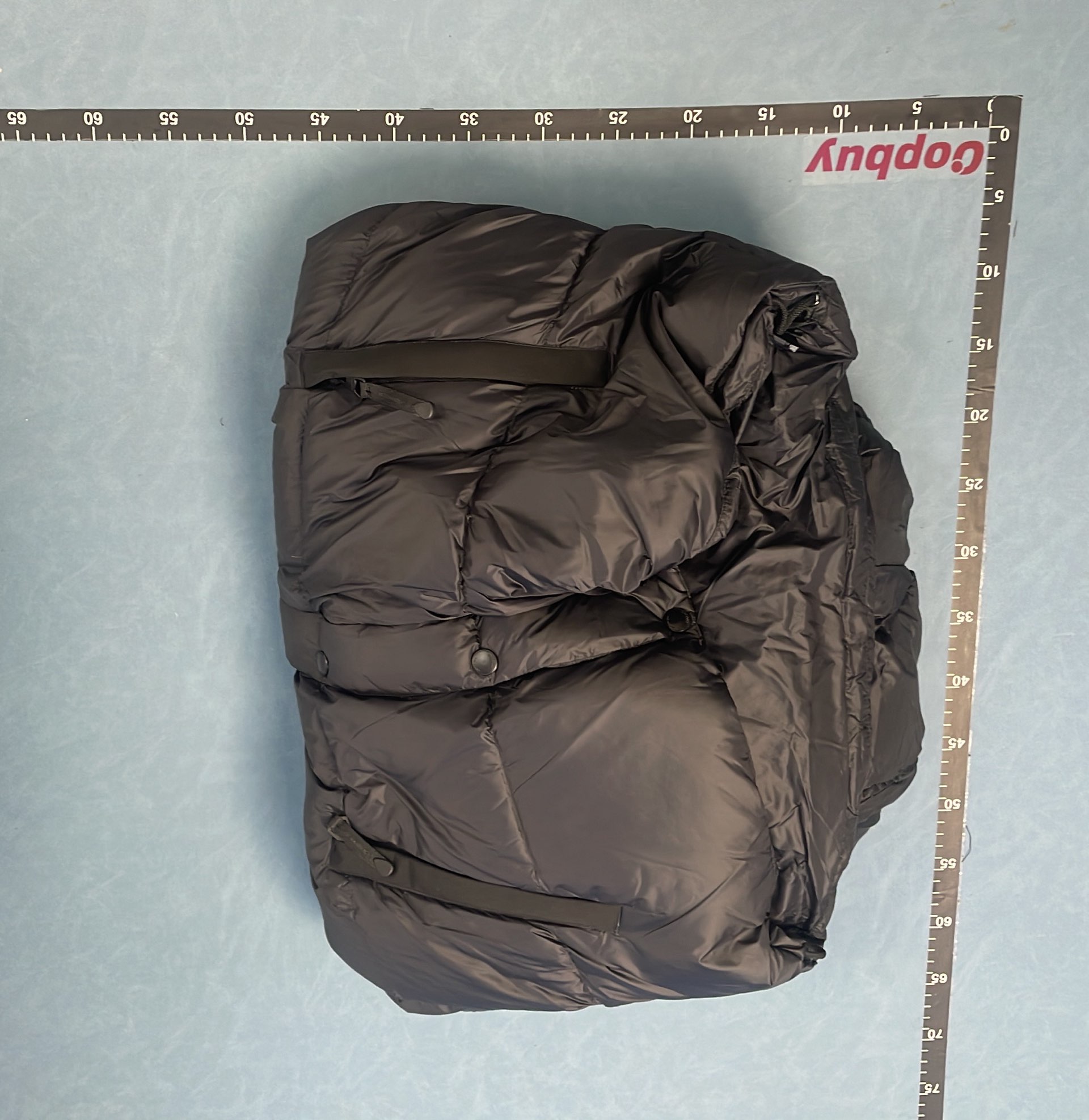 Burberry Black Puffer Jacket with Check Hood
